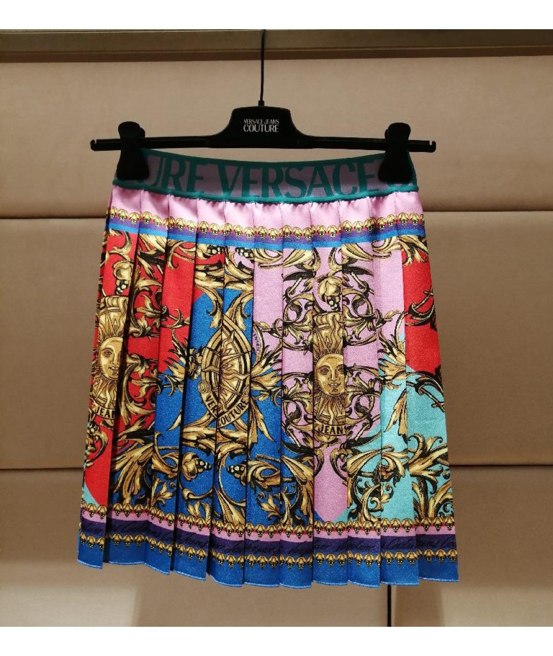 VERSACE JEANS COUTURE Мульти юбка мини, фото 3