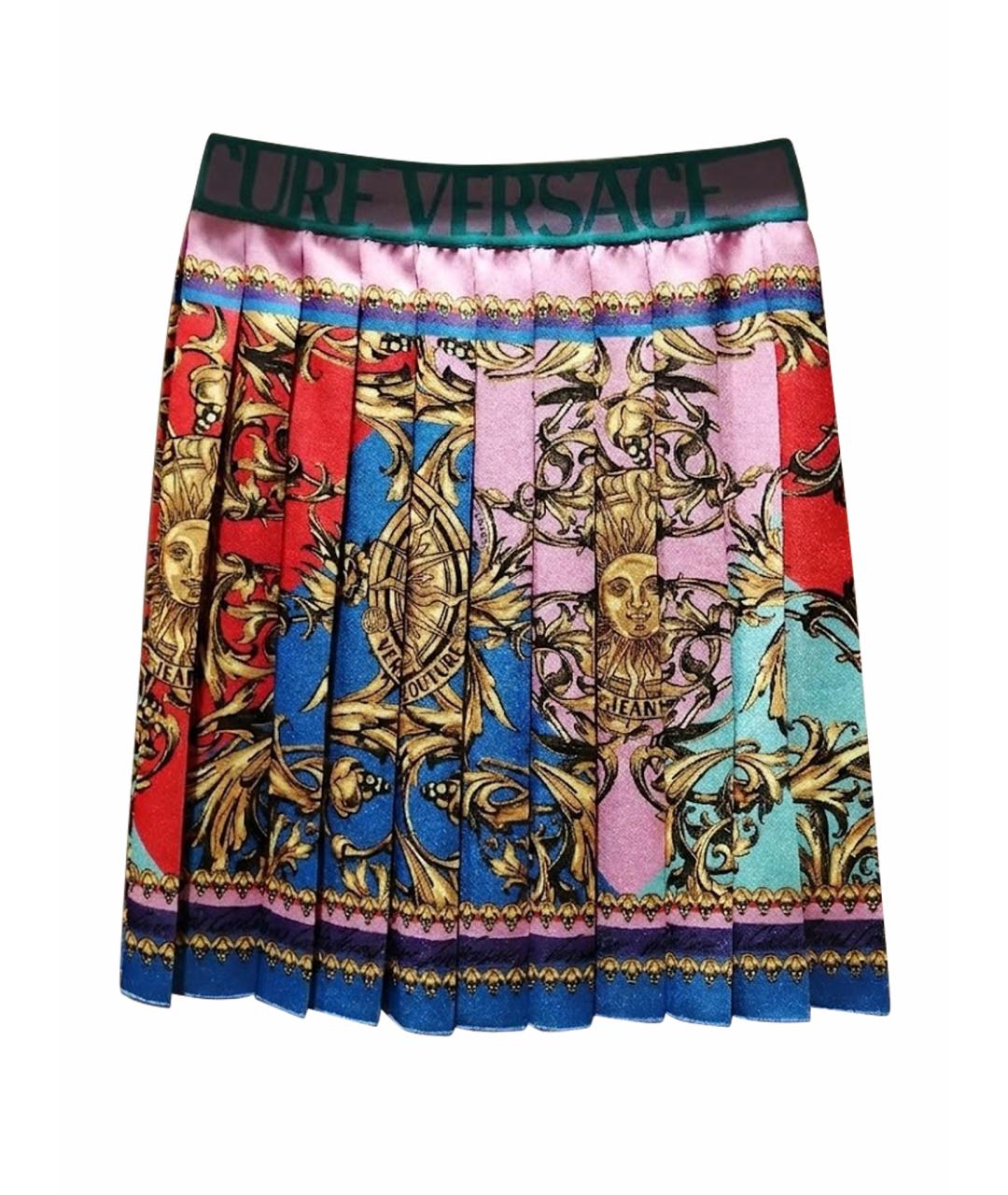 VERSACE JEANS COUTURE Мульти юбка мини, фото 1