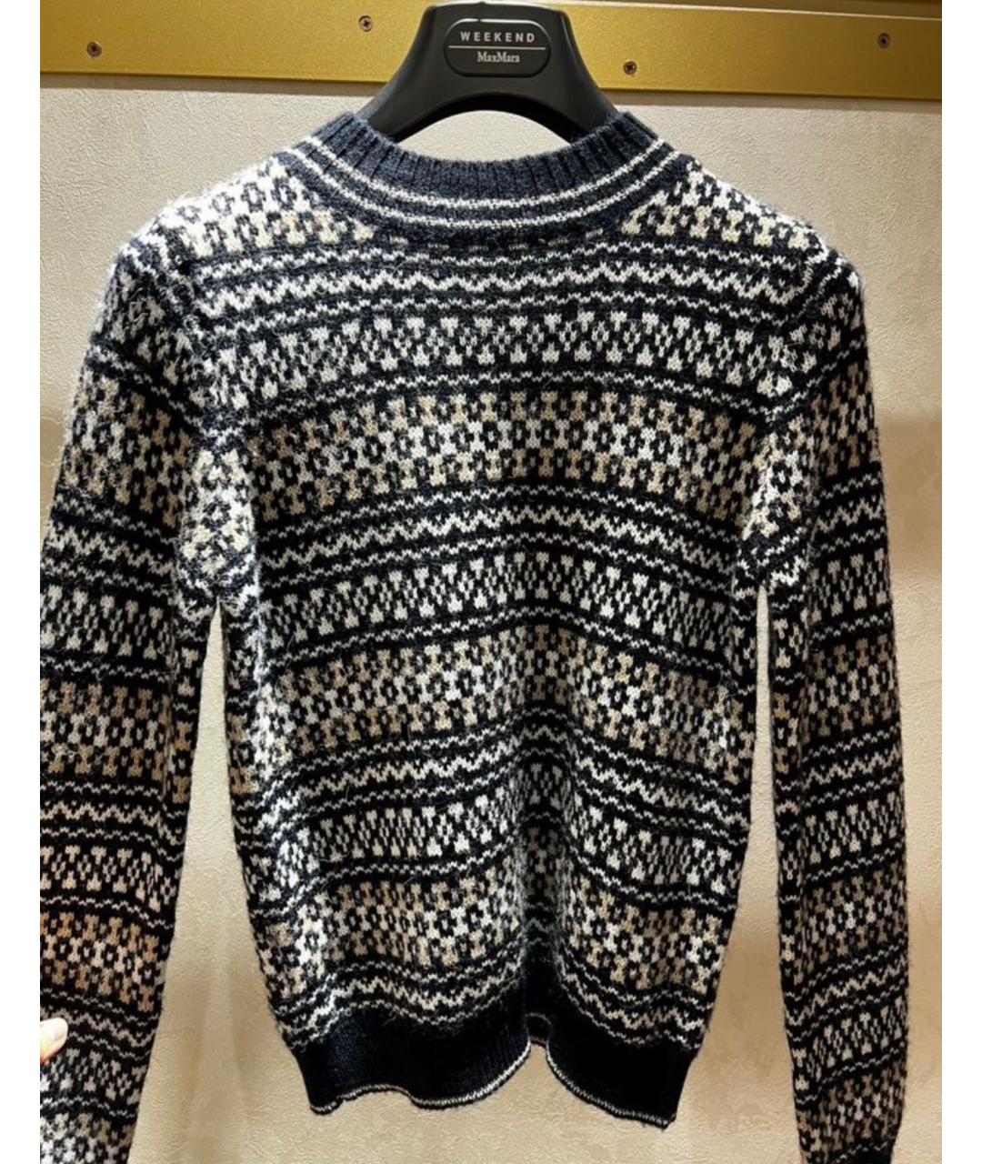 WEEKEND MAX MARA Синий шерстяной джемпер / свитер, фото 5
