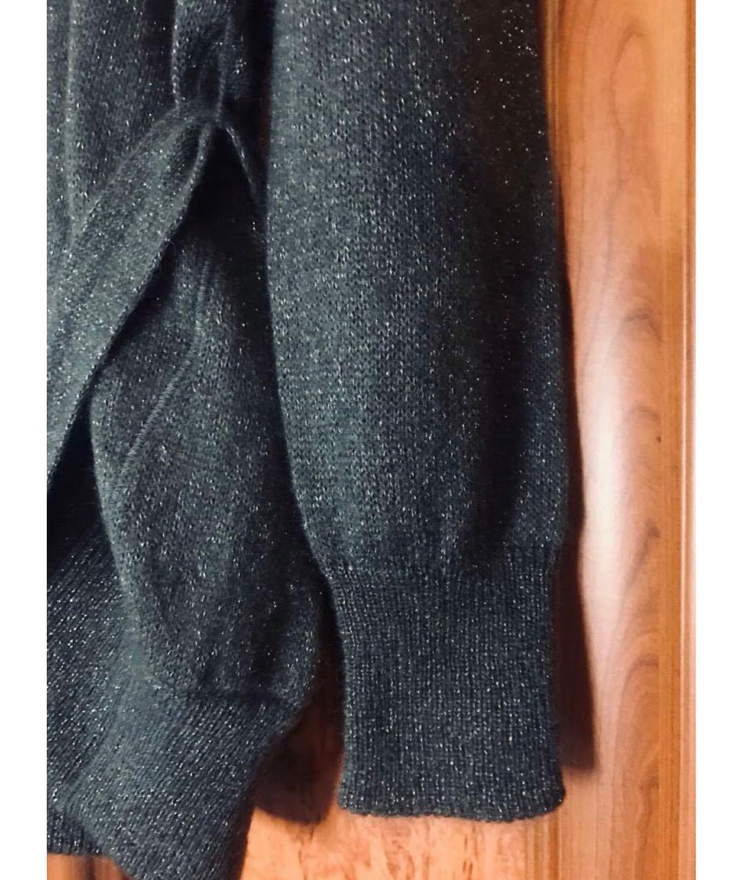 'S MAX MARA Серебрянный шерстяной кардиган, фото 4