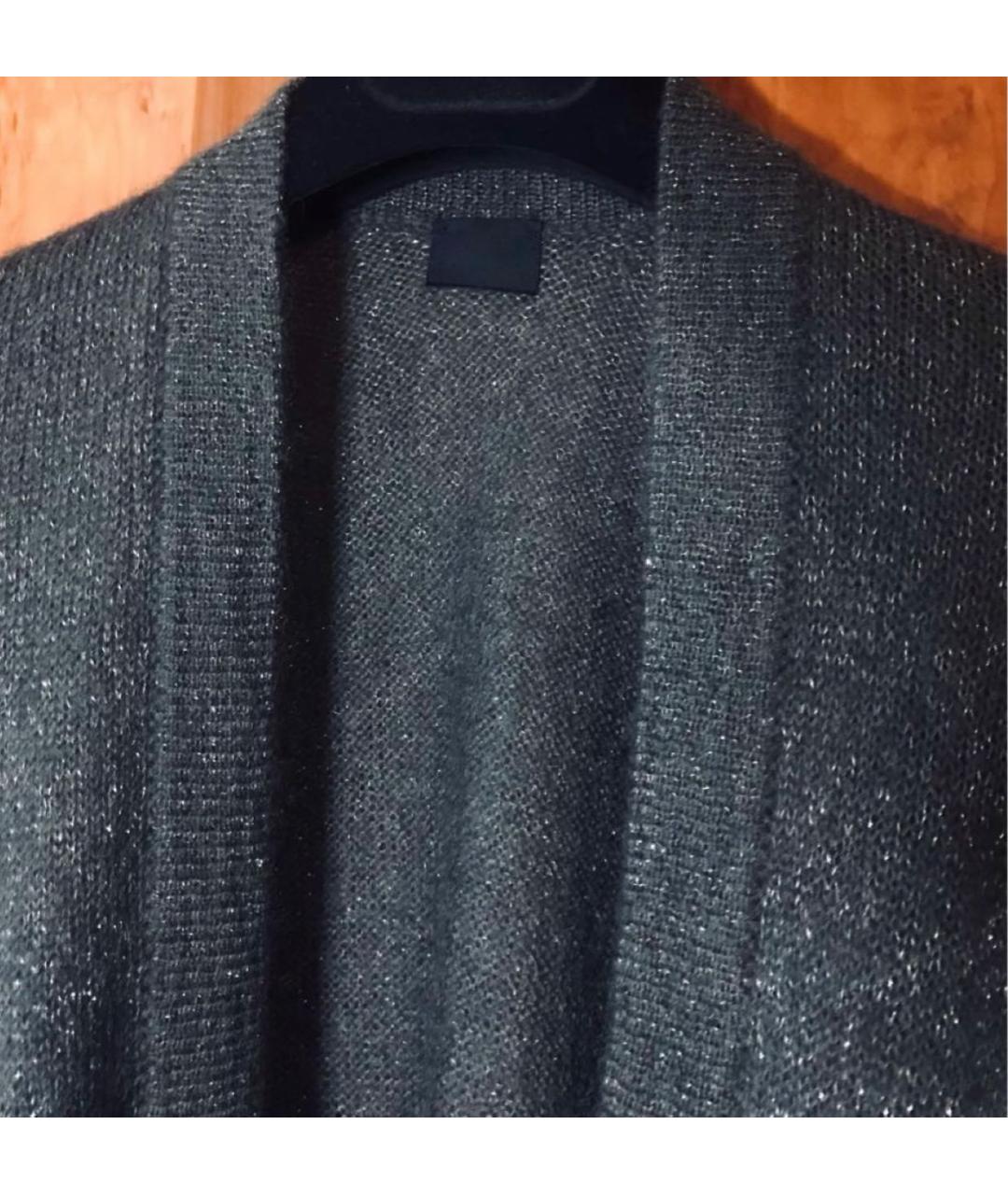 'S MAX MARA Серебрянный шерстяной кардиган, фото 2