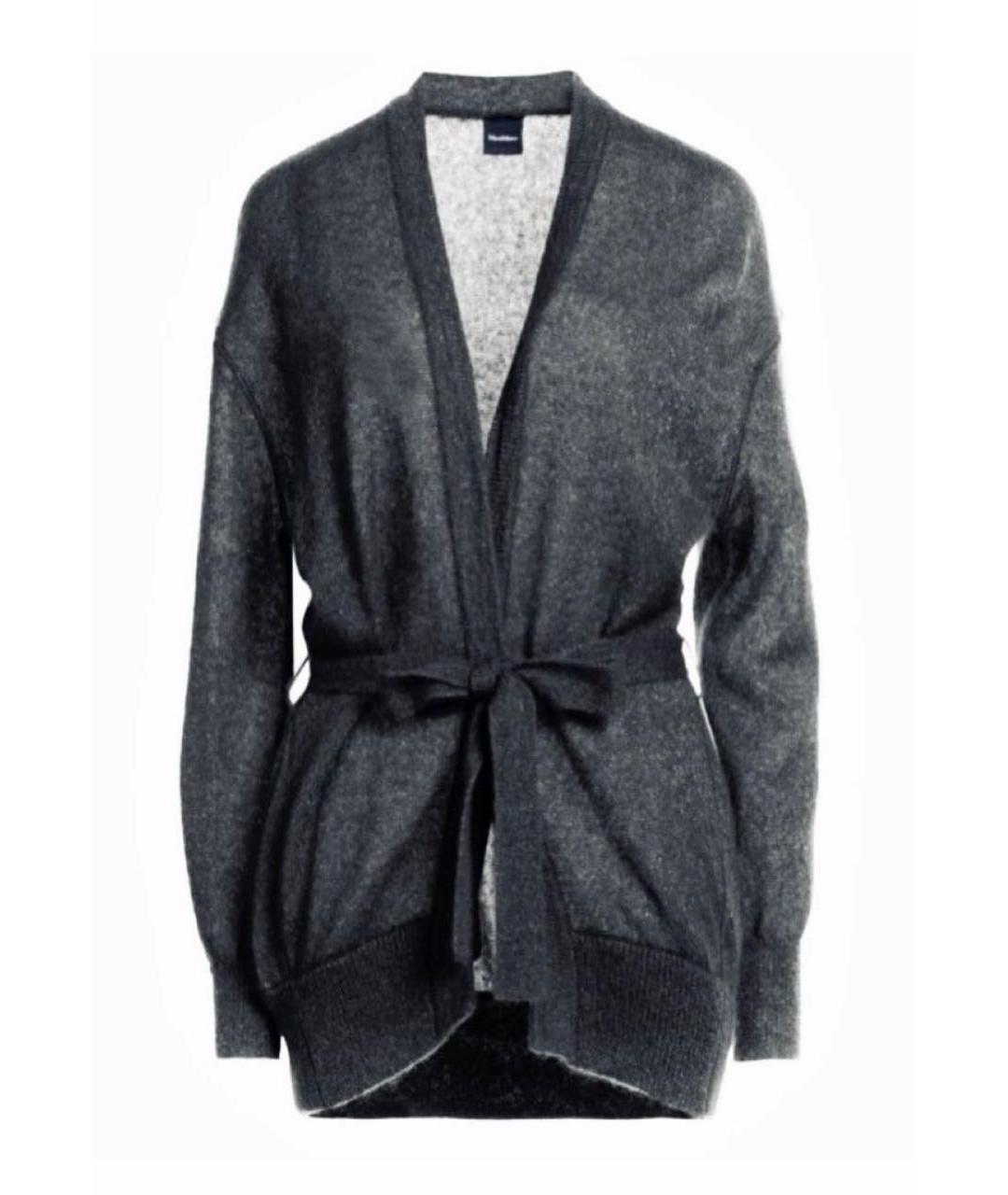 'S MAX MARA Серебрянный шерстяной кардиган, фото 1