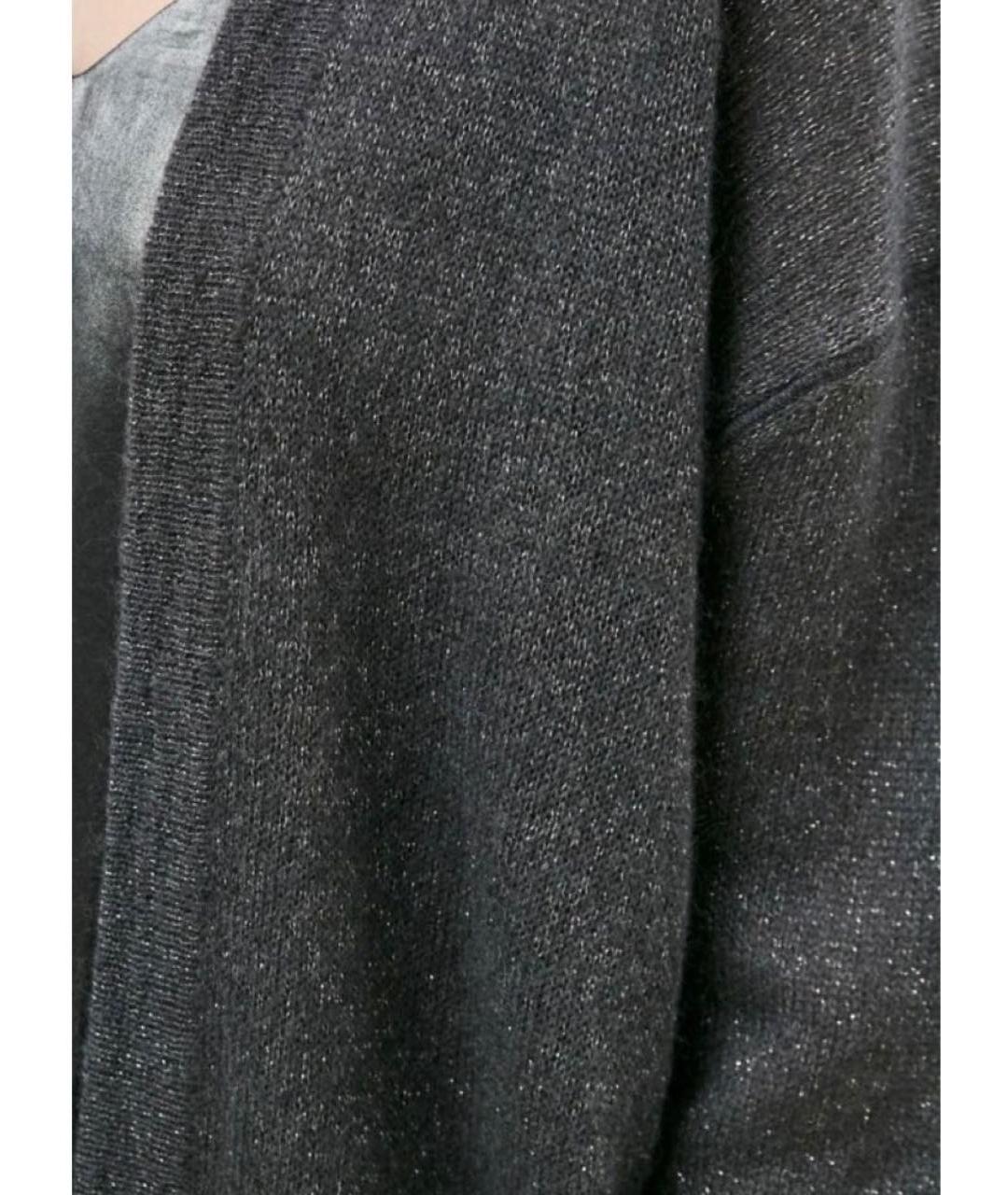 'S MAX MARA Серебрянный шерстяной кардиган, фото 6