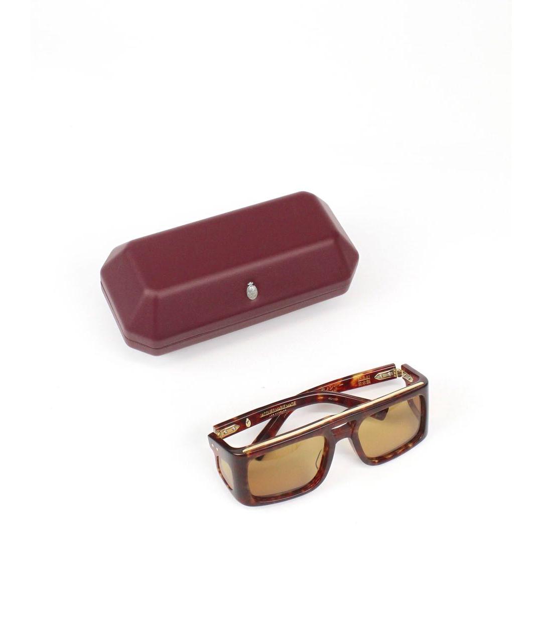 JACQUES MARIE MAGE Коричневые солнцезащитные очки, фото 2