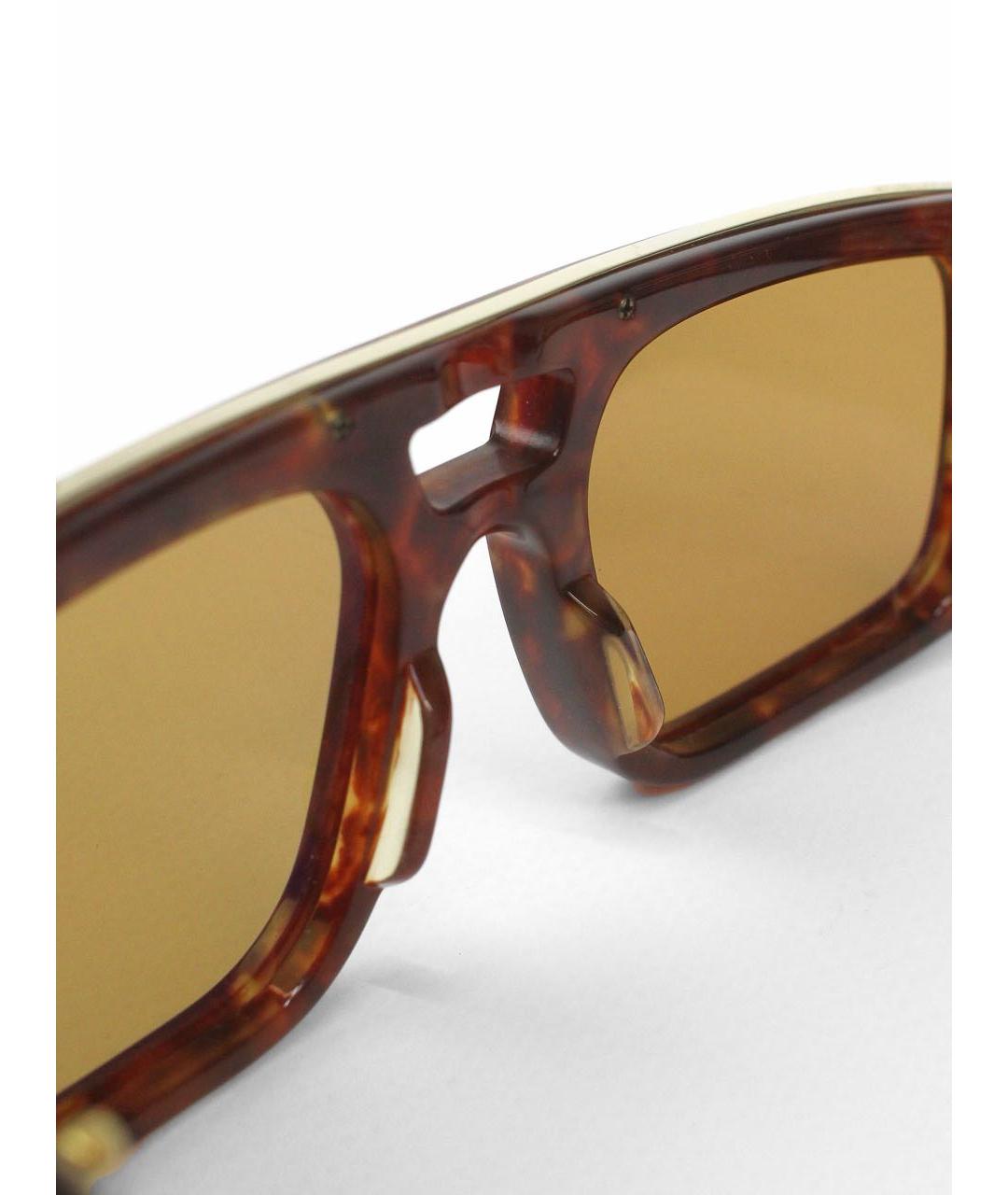 JACQUES MARIE MAGE Коричневые солнцезащитные очки, фото 5