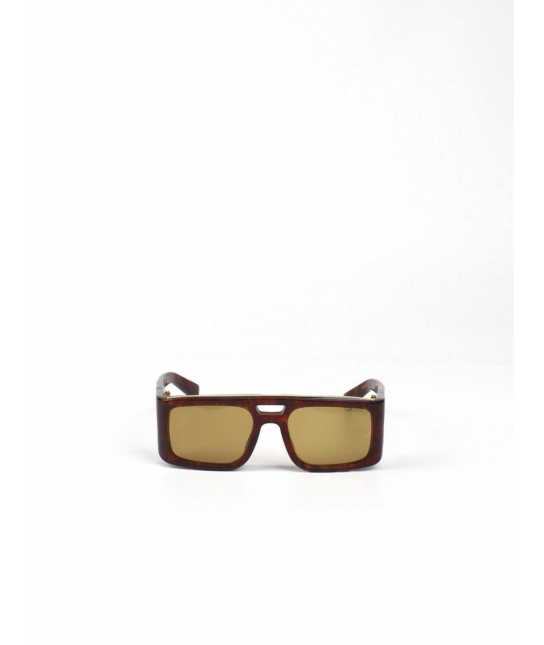 JACQUES MARIE MAGE Коричневые солнцезащитные очки, фото 3