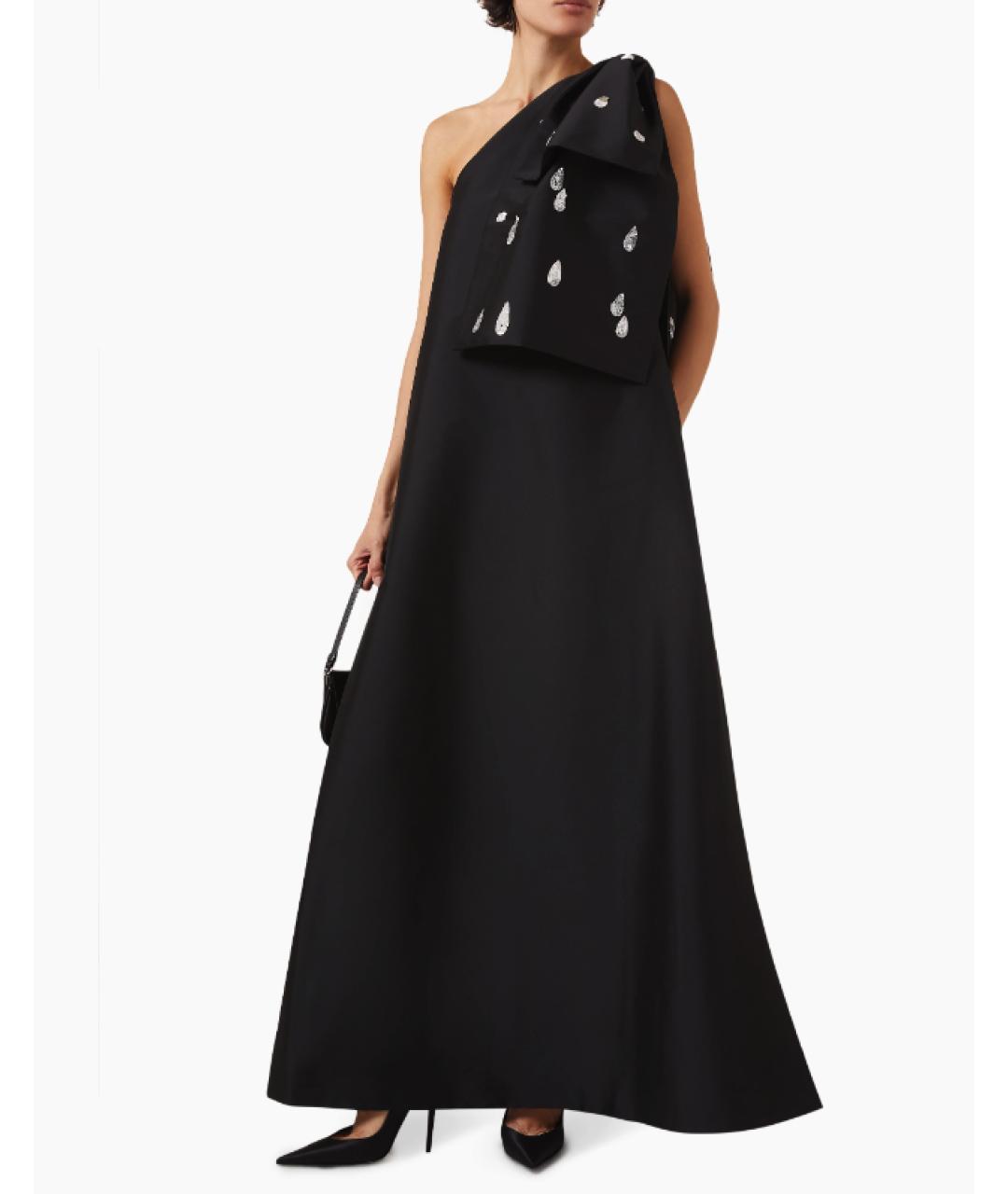 BERNADETTE Черное полиэстеровое вечернее платье, фото 3