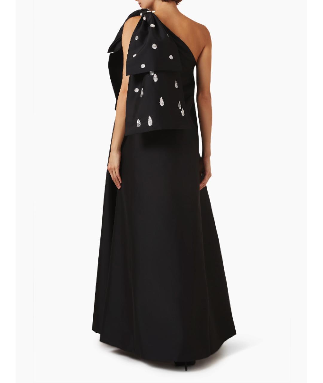 BERNADETTE Черное полиэстеровое вечернее платье, фото 4