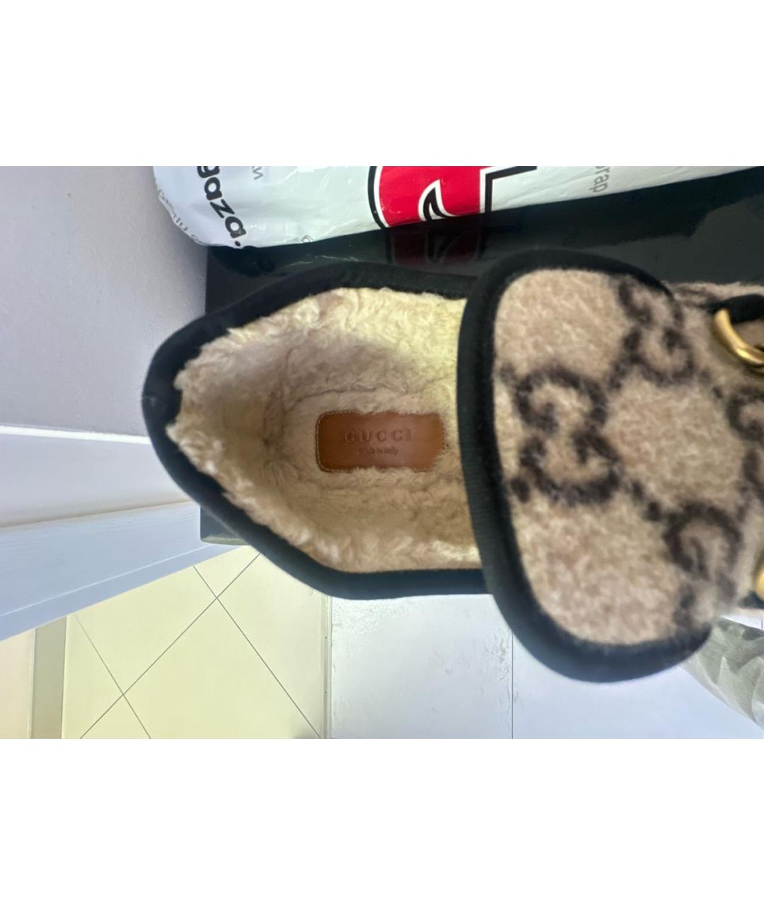 GUCCI Бежевые лоферы, фото 8