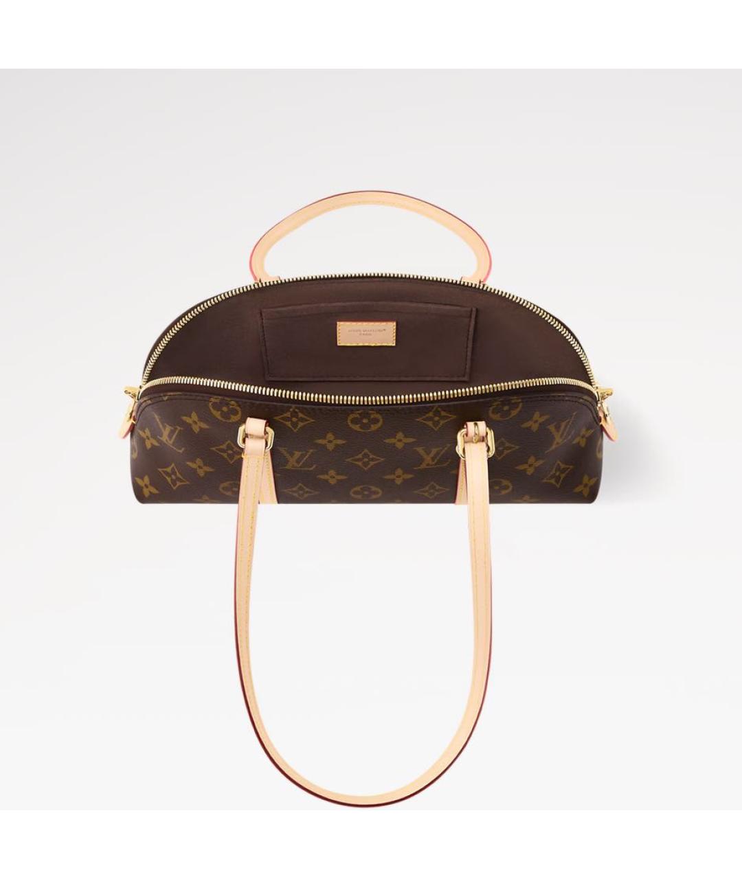 LOUIS VUITTON Коричневая сумка тоут, фото 3