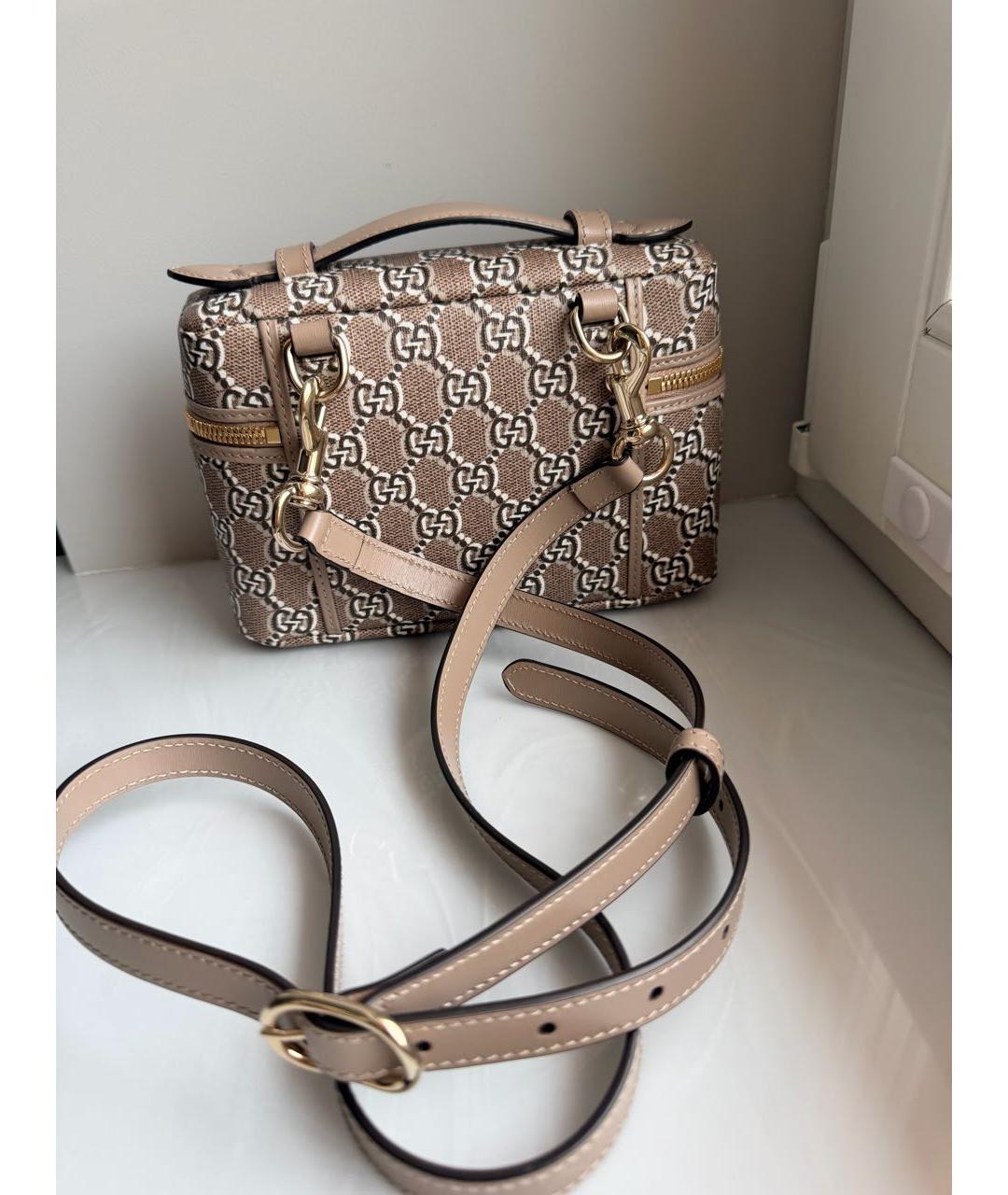 GUCCI Бежевая сумка с короткими ручками, фото 3