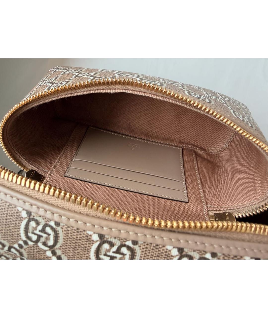 GUCCI Бежевая сумка с короткими ручками, фото 4