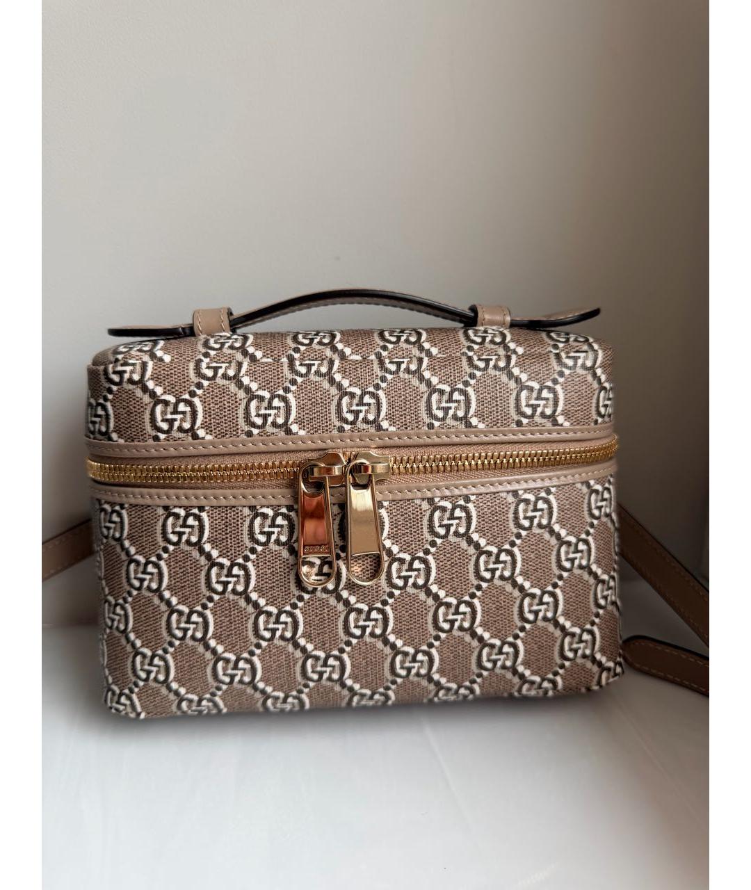 GUCCI Бежевая сумка с короткими ручками, фото 6