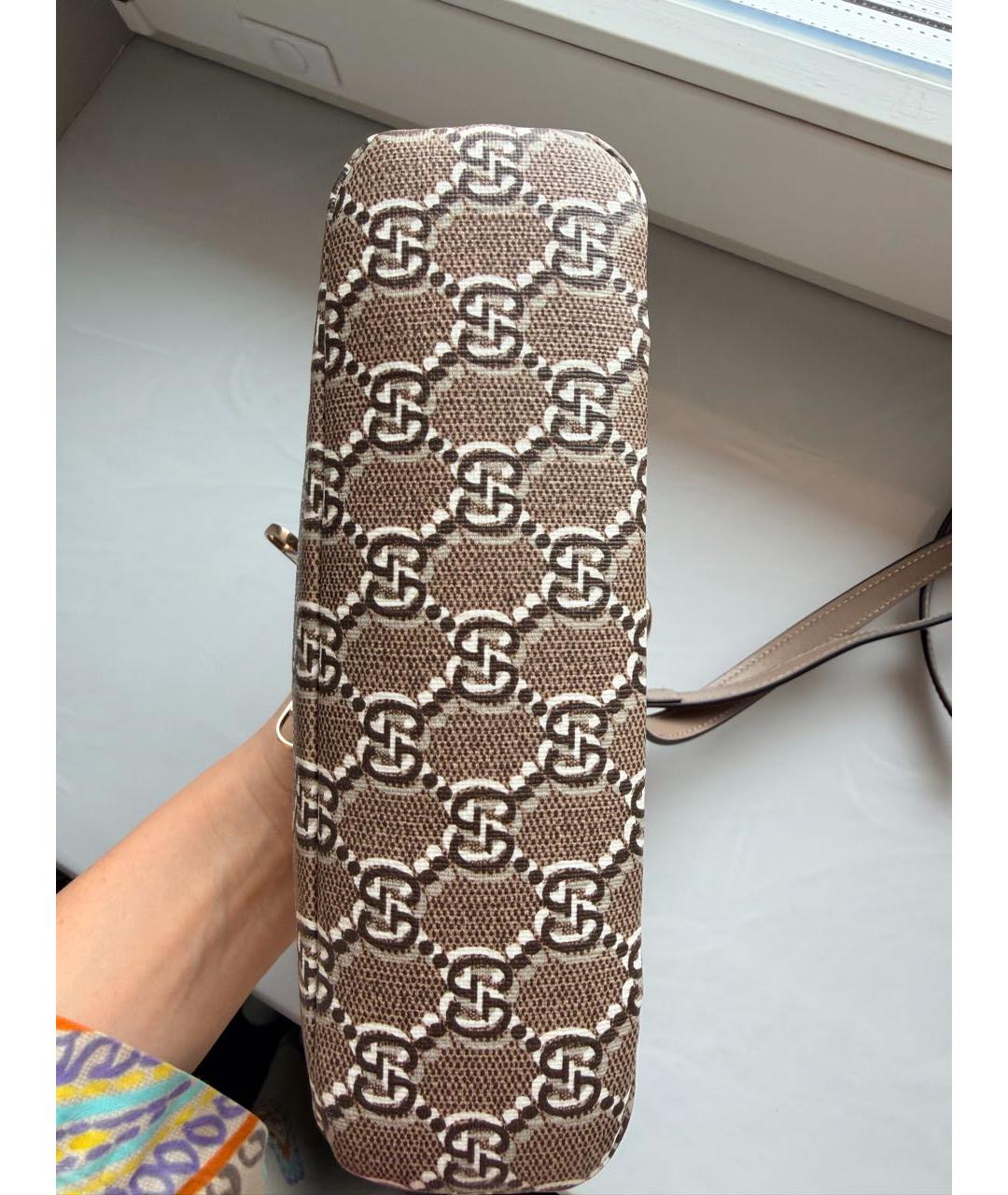 GUCCI Бежевая сумка с короткими ручками, фото 2