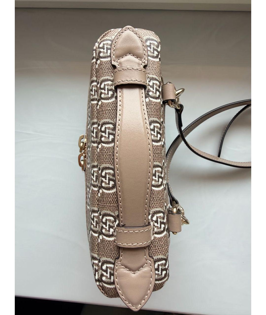 GUCCI Бежевая сумка с короткими ручками, фото 5
