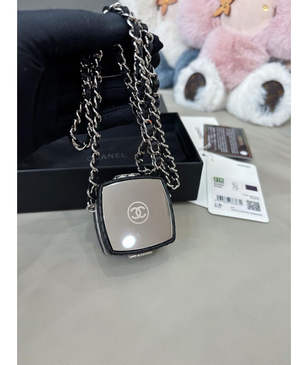 CHANEL Черная кожаная сумка через плечо, фото 2