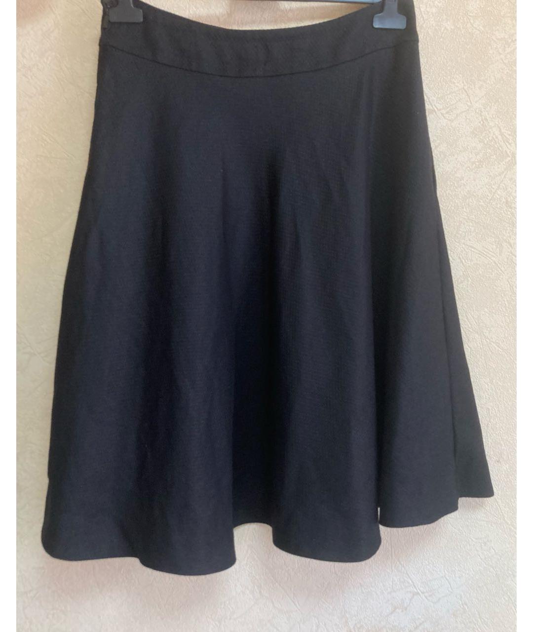 GUCCI Черная шерстяная юбка миди, фото 2