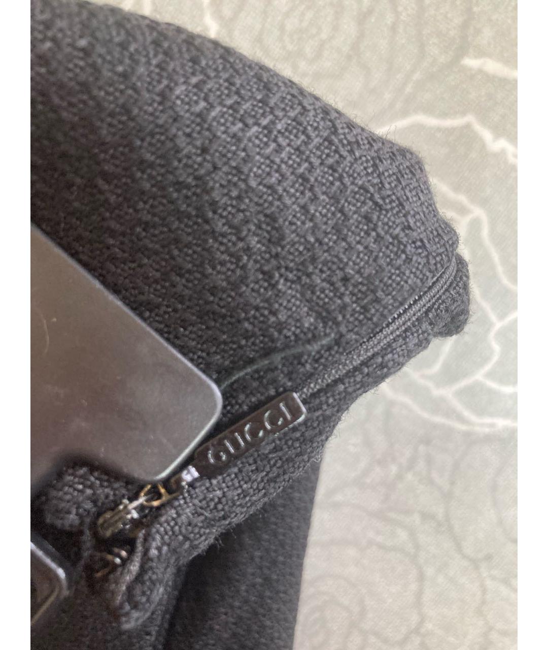 GUCCI Черная шерстяная юбка миди, фото 4