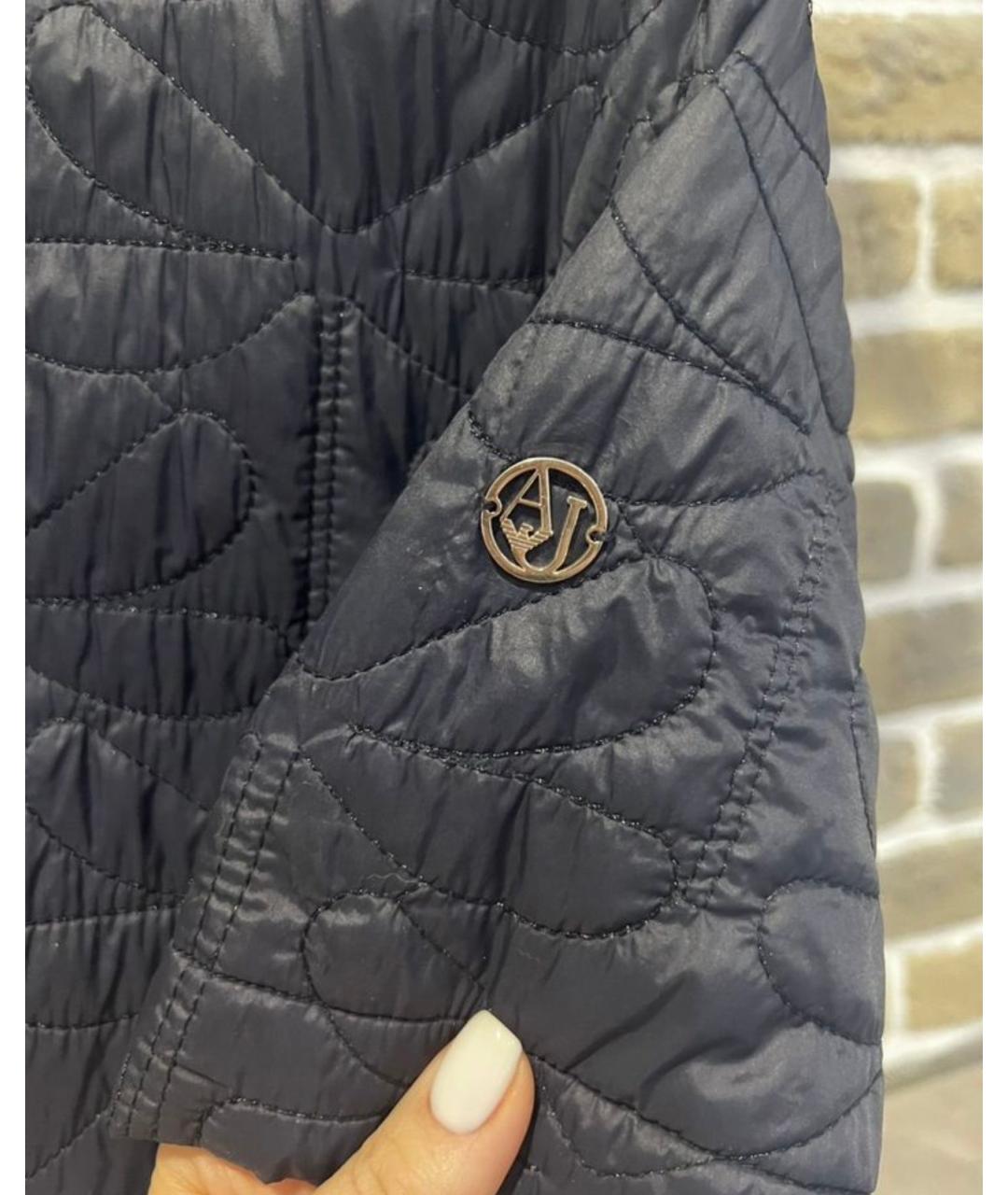 ARMANI JEANS Синий полиэстеровый жилет, фото 3