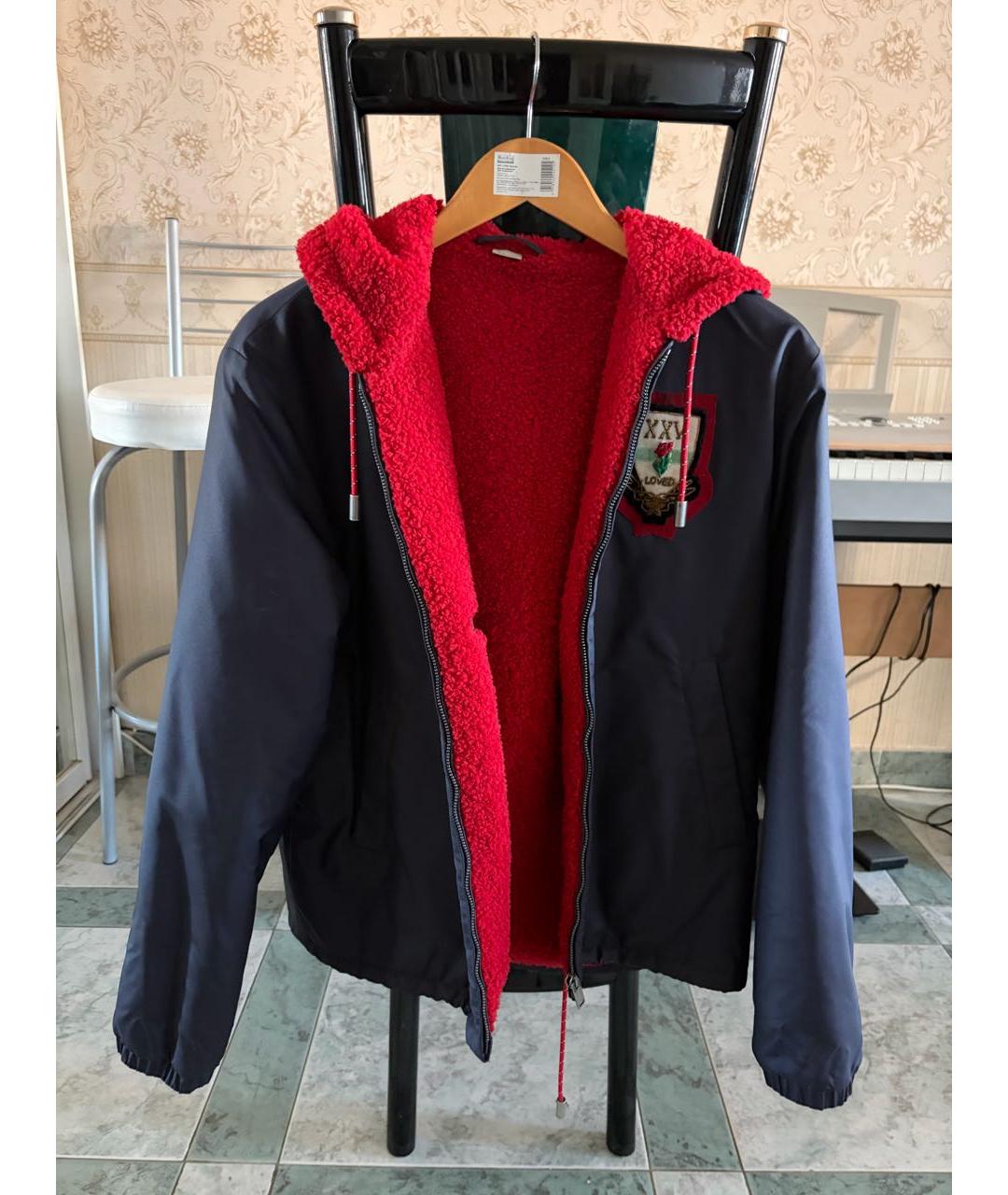 GUCCI Синяя полиамидовая куртка, фото 7