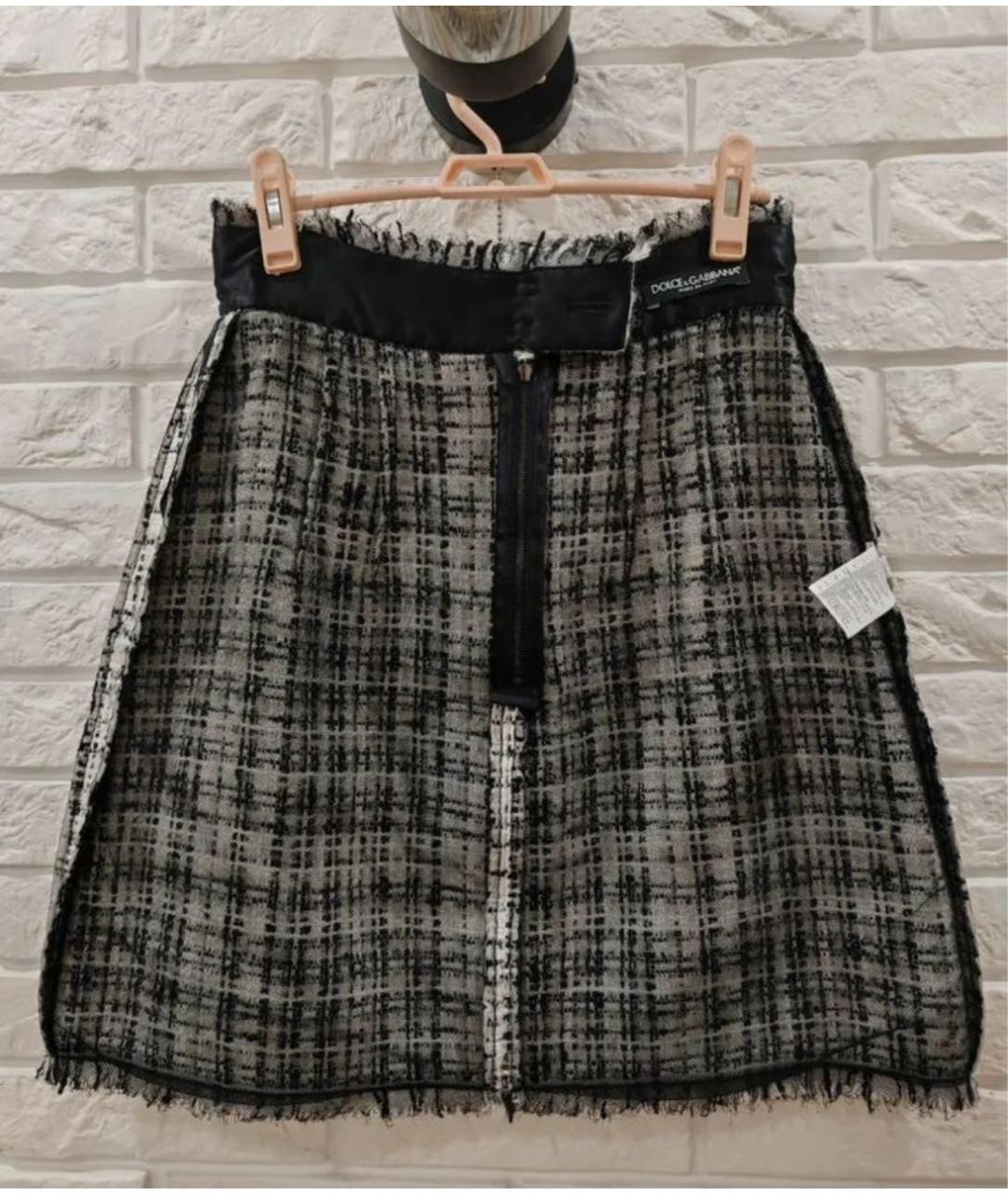 DOLCE&GABBANA Твидовая юбка миди, фото 6