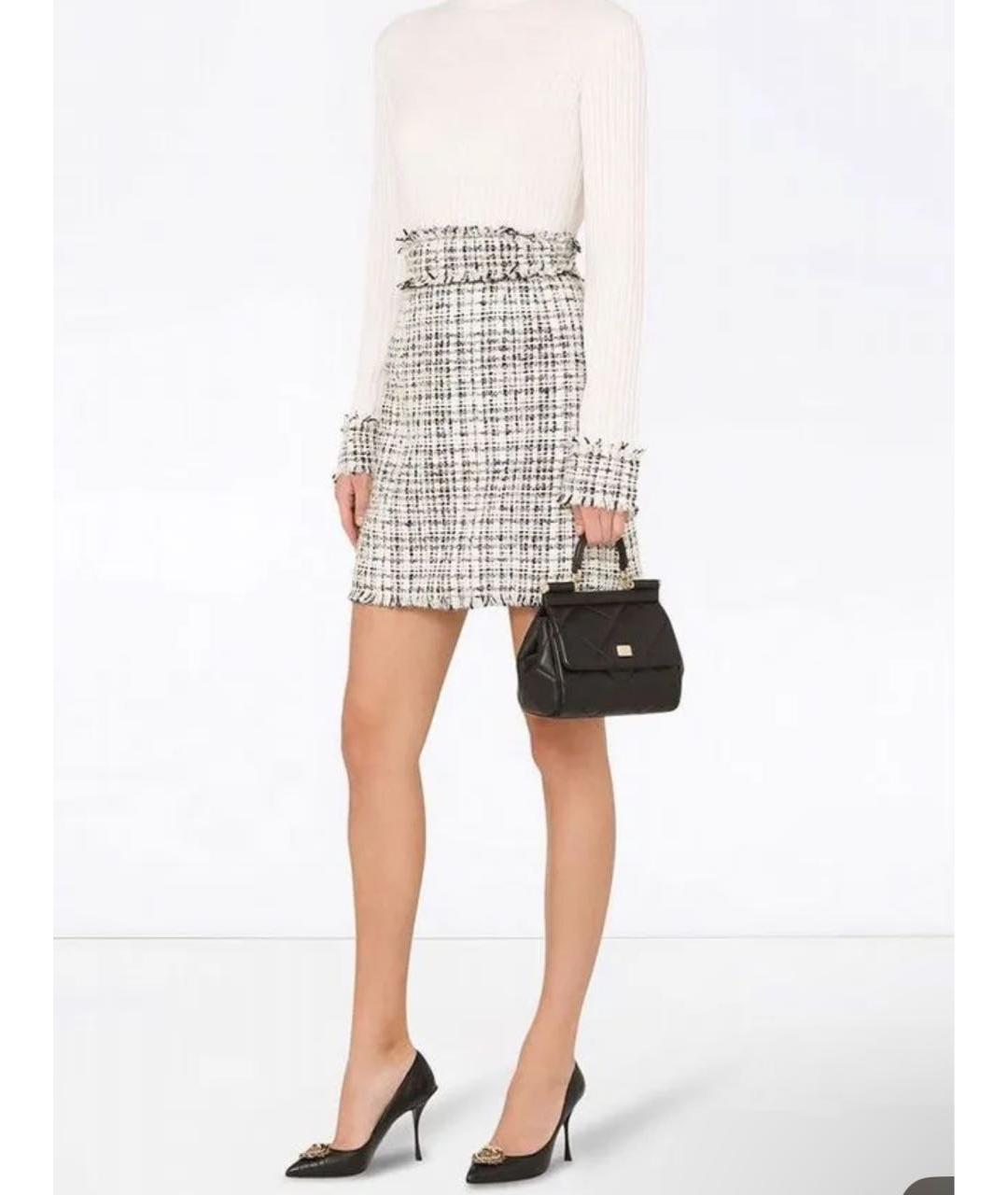 DOLCE&GABBANA Твидовая юбка миди, фото 3