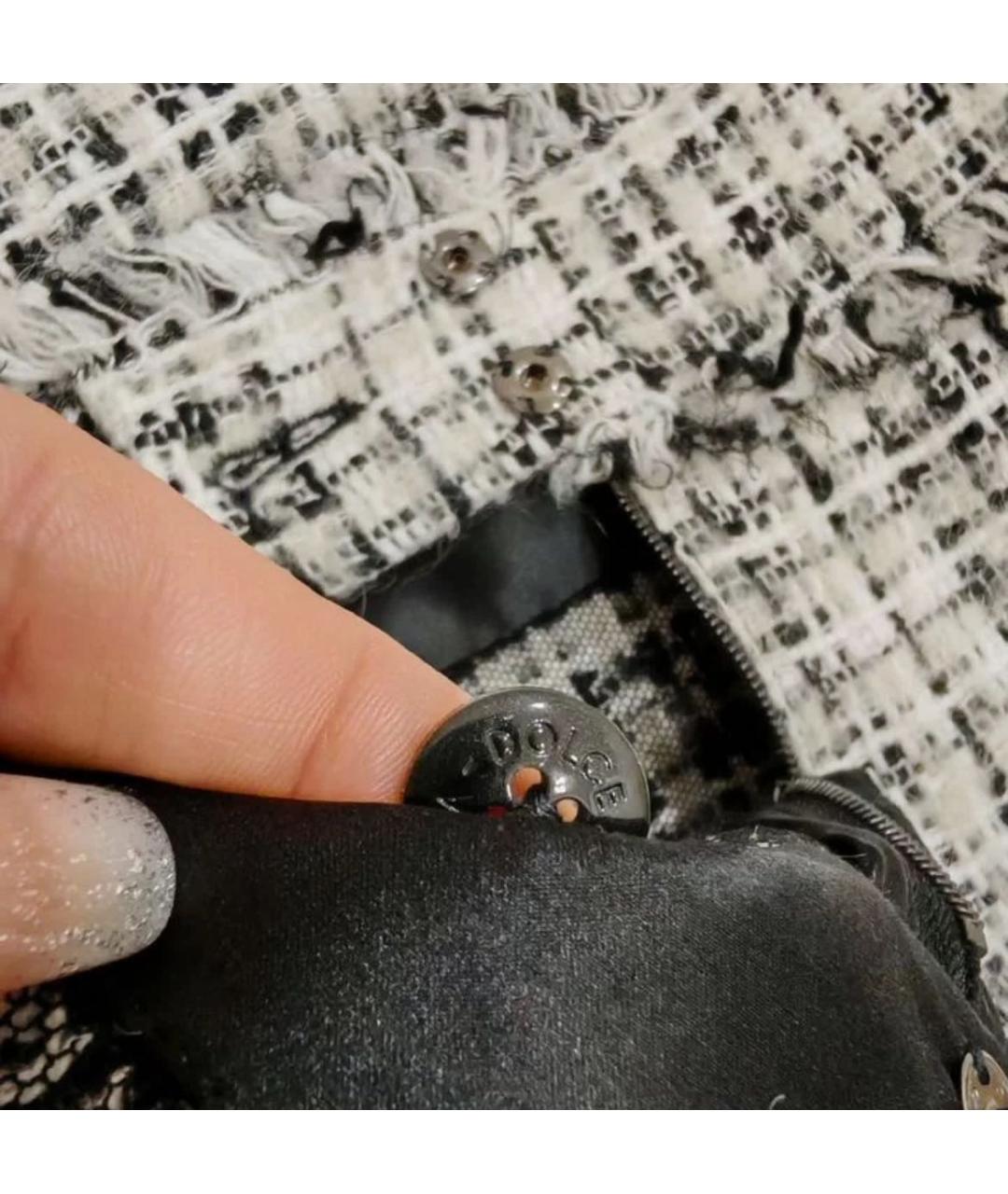 DOLCE&GABBANA Твидовая юбка миди, фото 7