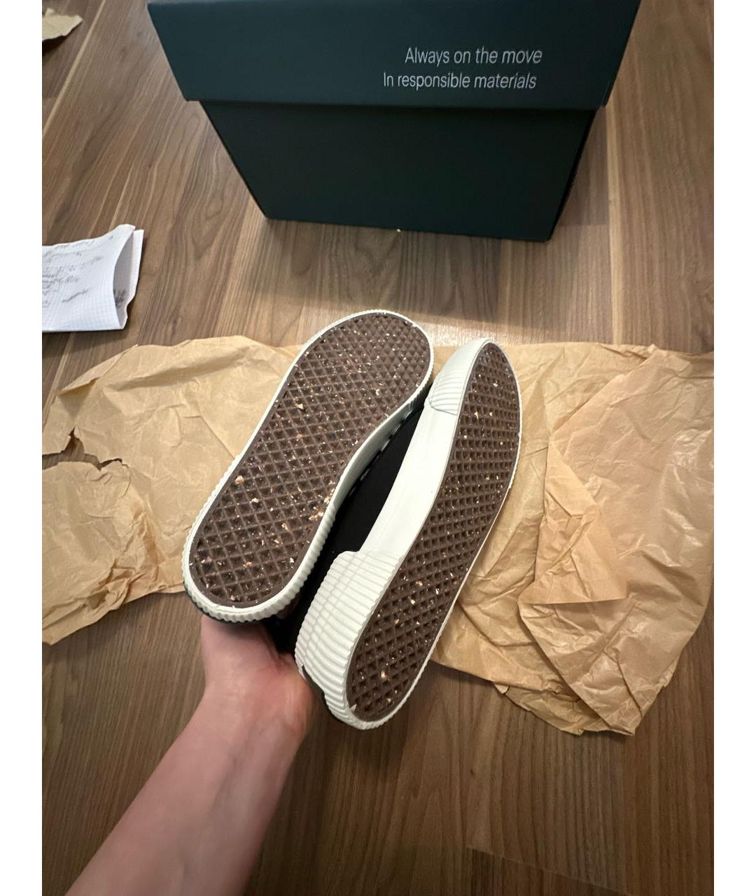 COCCINELLE Черные текстильные кеды, фото 6