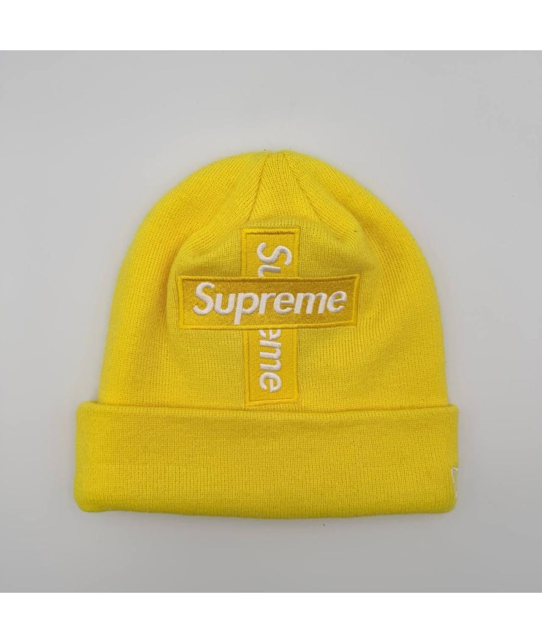 SUPREME Желтая шапка, фото 4