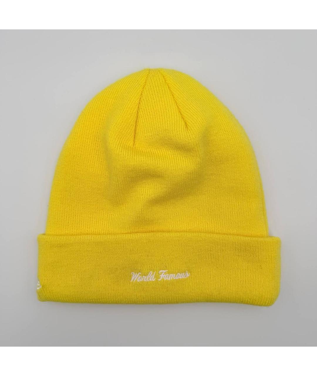 SUPREME Желтая шапка, фото 3