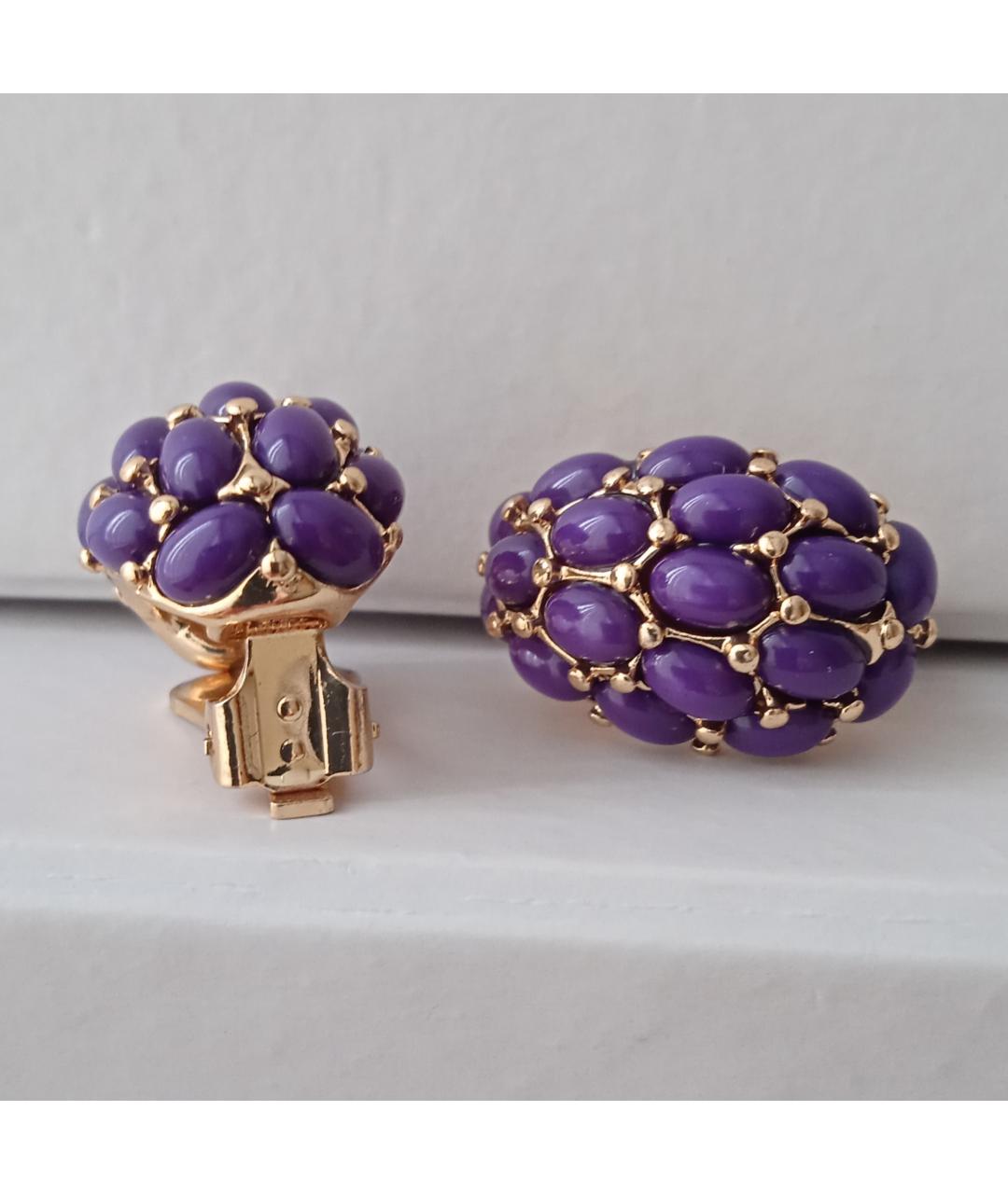 KENNETH JAY LANE Фиолетовые клипсы, фото 6