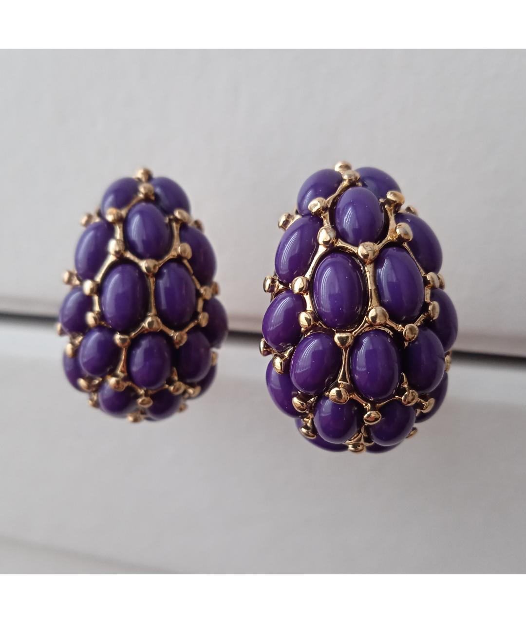 KENNETH JAY LANE Фиолетовые клипсы, фото 4