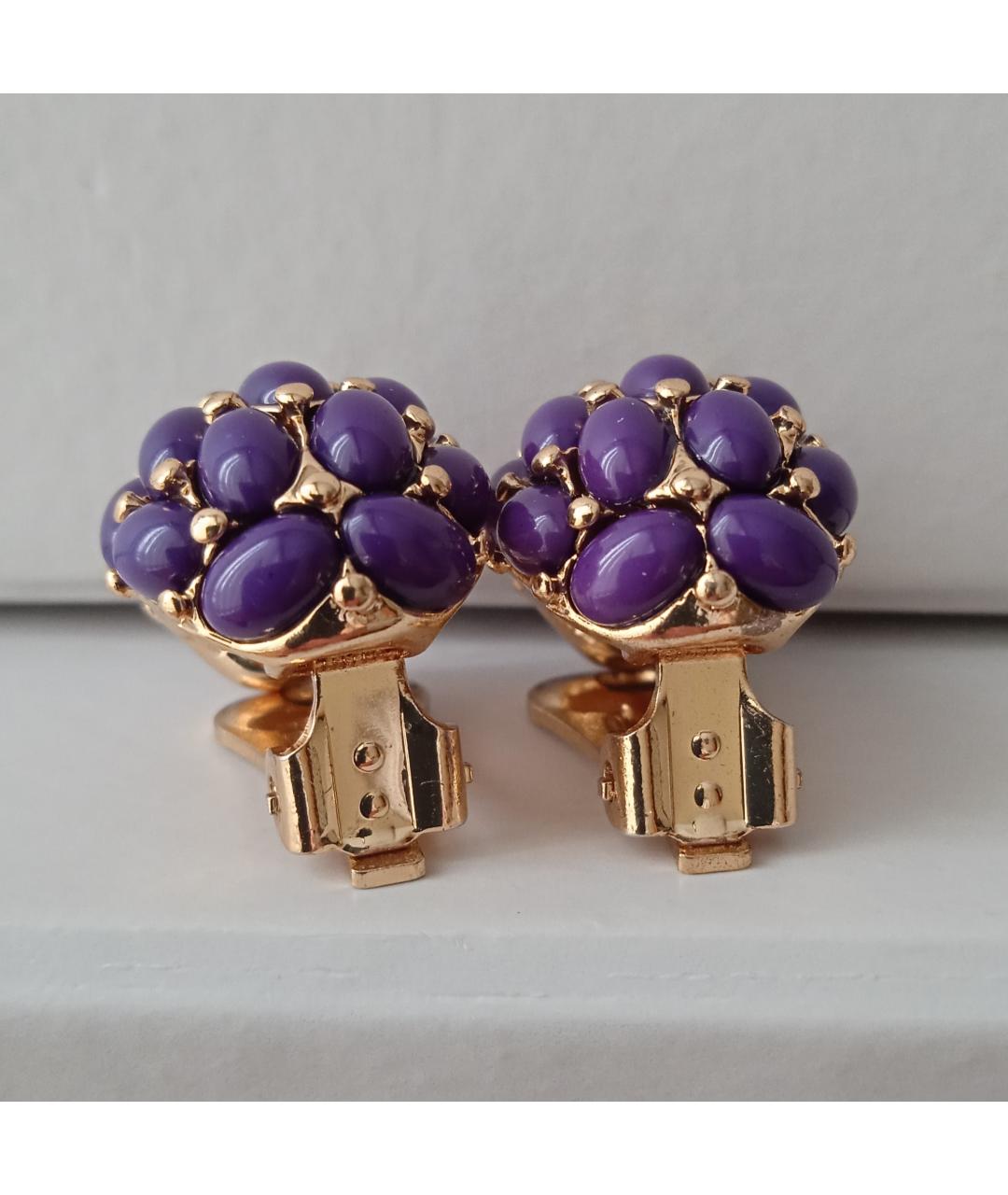 KENNETH JAY LANE Фиолетовые клипсы, фото 9
