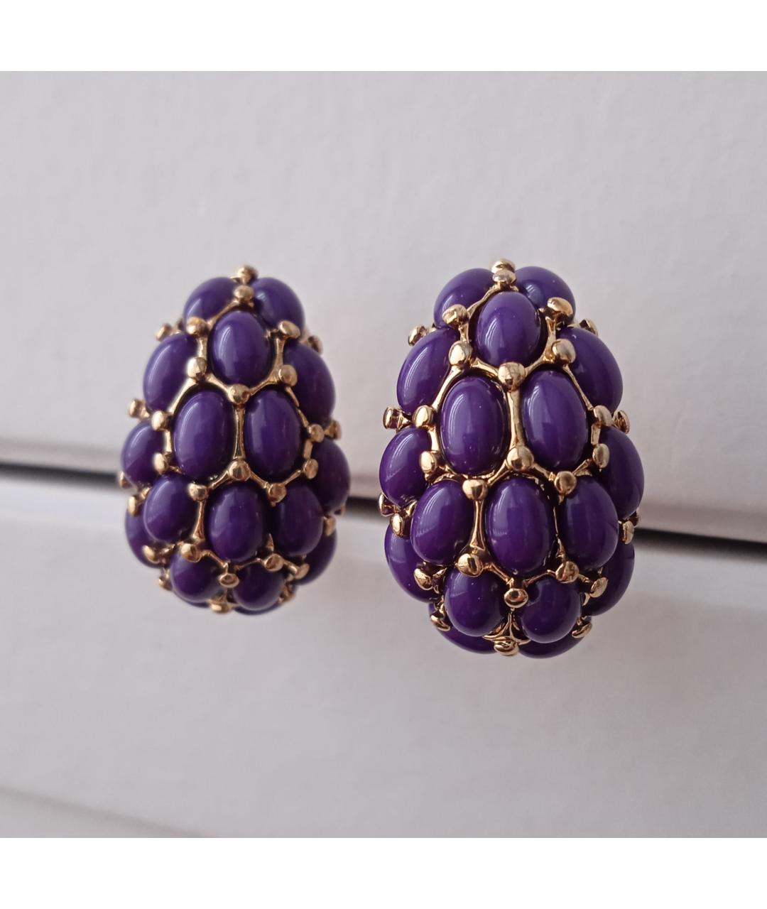 KENNETH JAY LANE Фиолетовые клипсы, фото 10