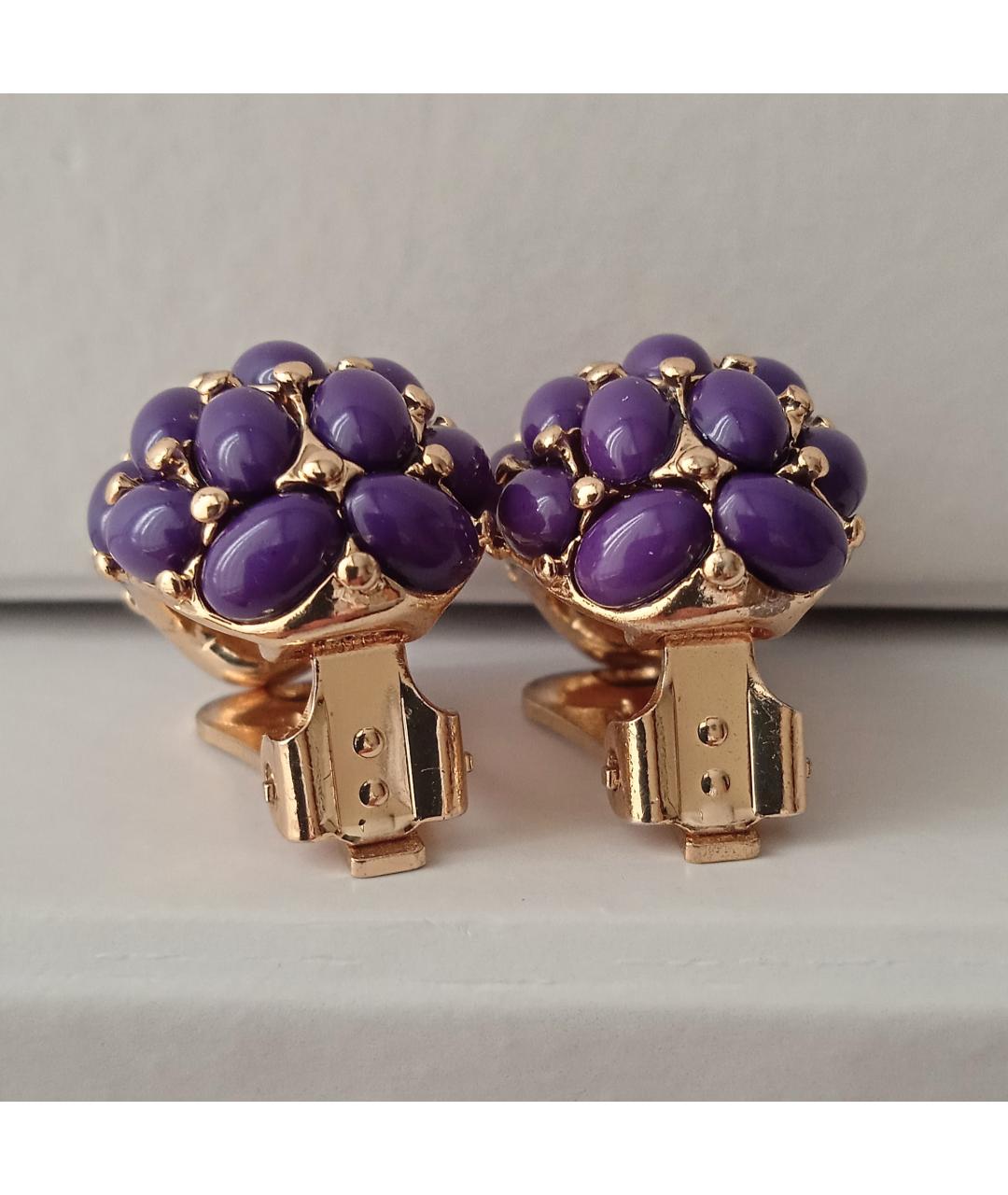 KENNETH JAY LANE Фиолетовые клипсы, фото 8