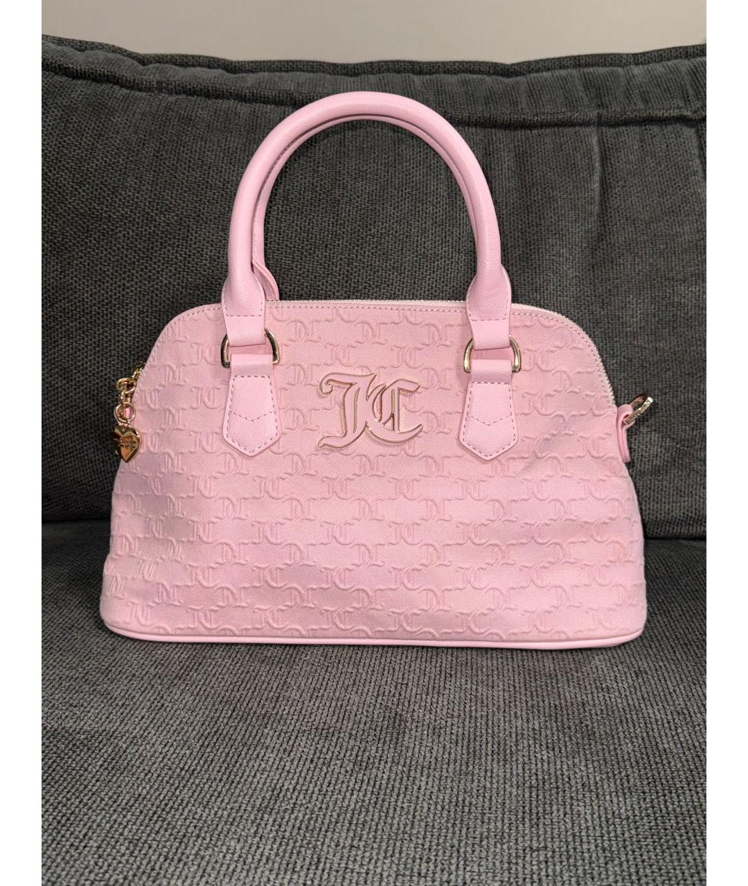 JUICY COUTURE Розовая сумка с короткими ручками, фото 3