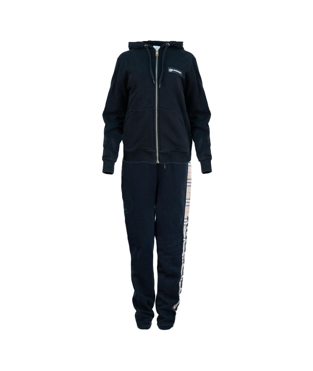 BURBERRY Черный хлопковый спортивные костюмы, фото 10