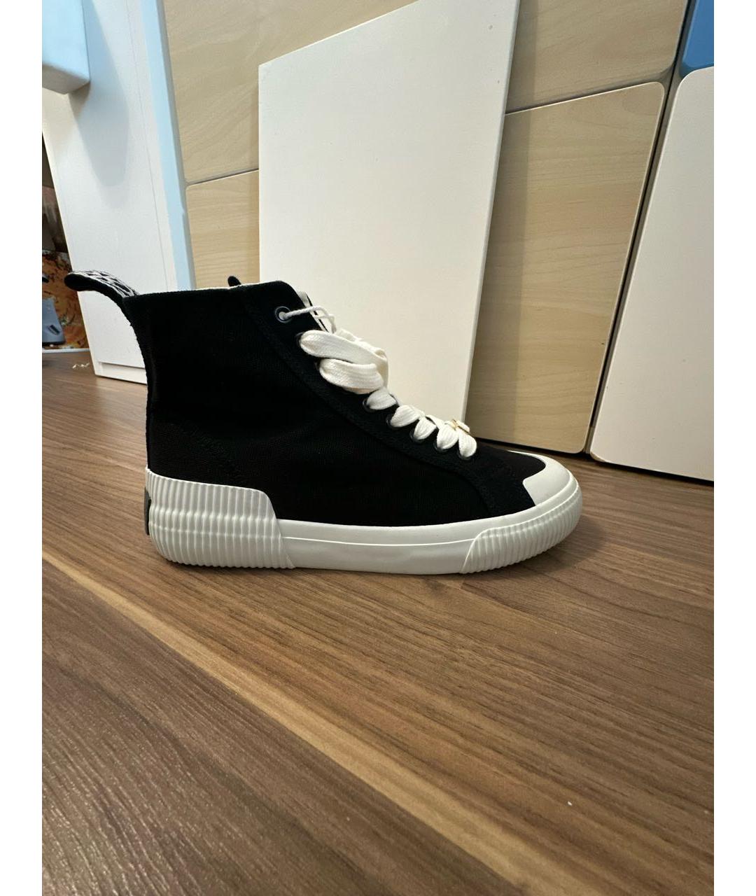 COCCINELLE Черные текстильные кеды, фото 7