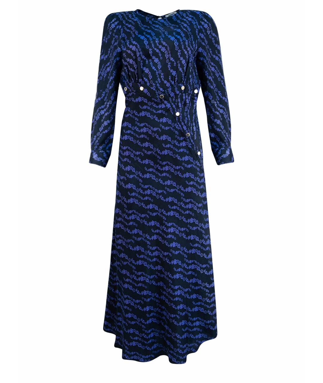 SANDRO Фиолетовое шелковое повседневное платье, фото 1