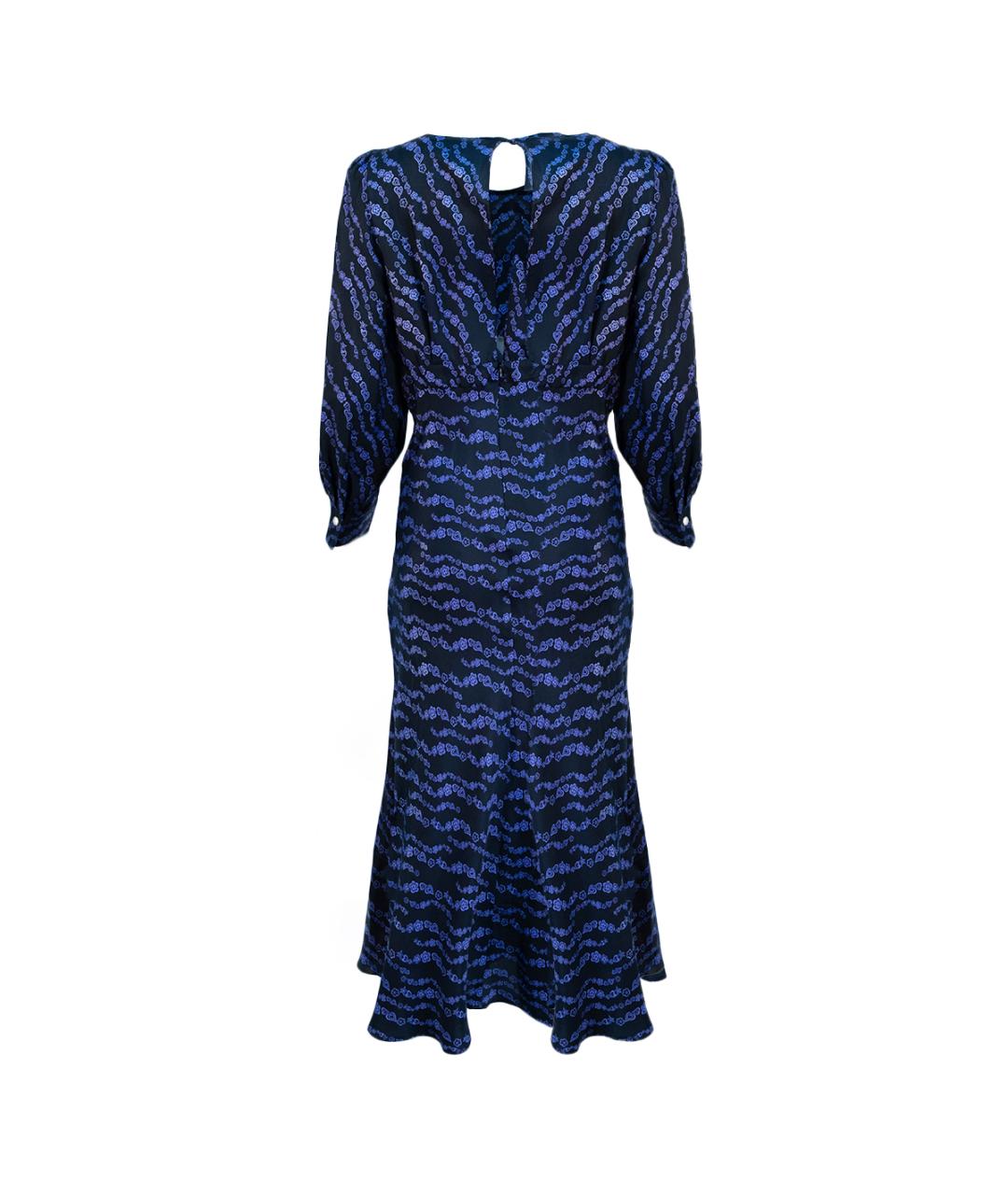 SANDRO Фиолетовое шелковое повседневное платье, фото 2