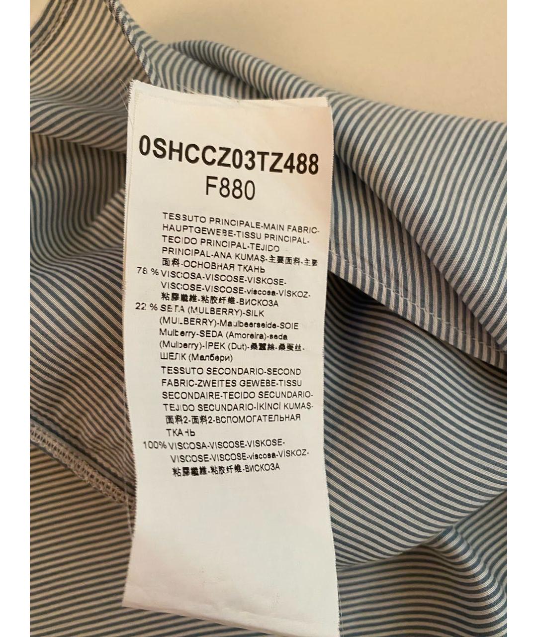 GIORGIO ARMANI Голубая вискозная рубашка, фото 7