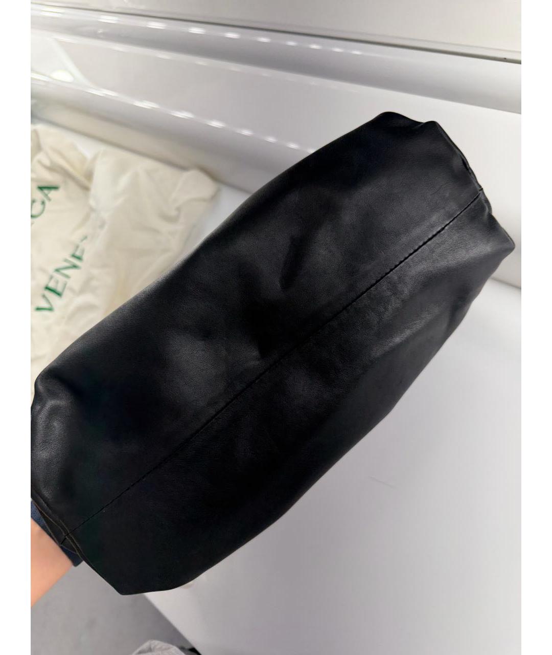 BOTTEGA VENETA Черная кожаная сумка через плечо, фото 4