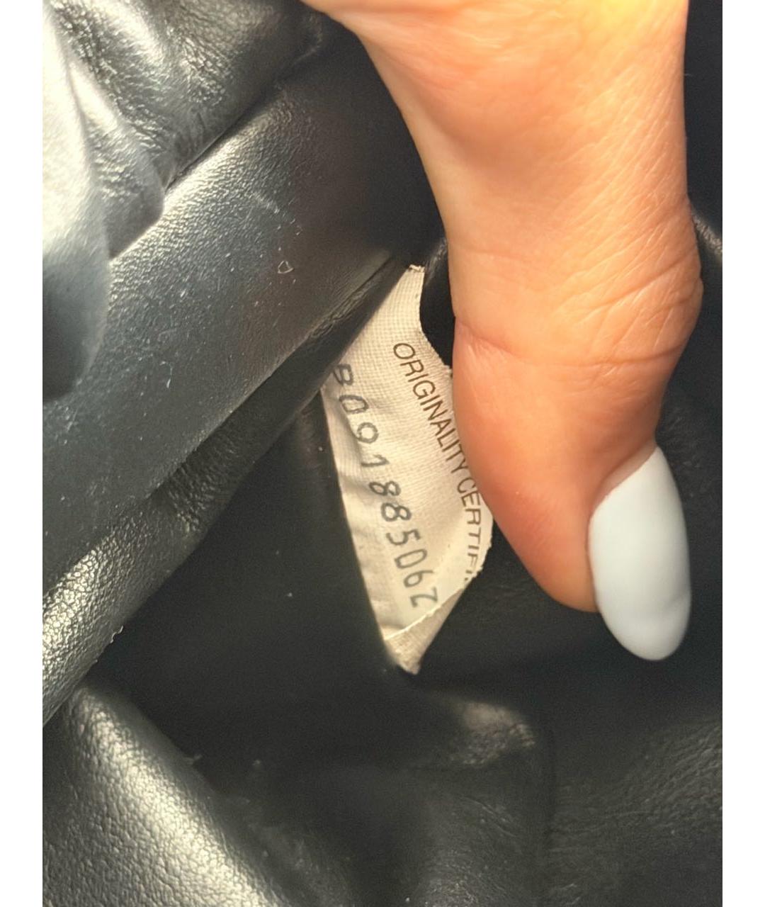 BOTTEGA VENETA Черная кожаная сумка через плечо, фото 5