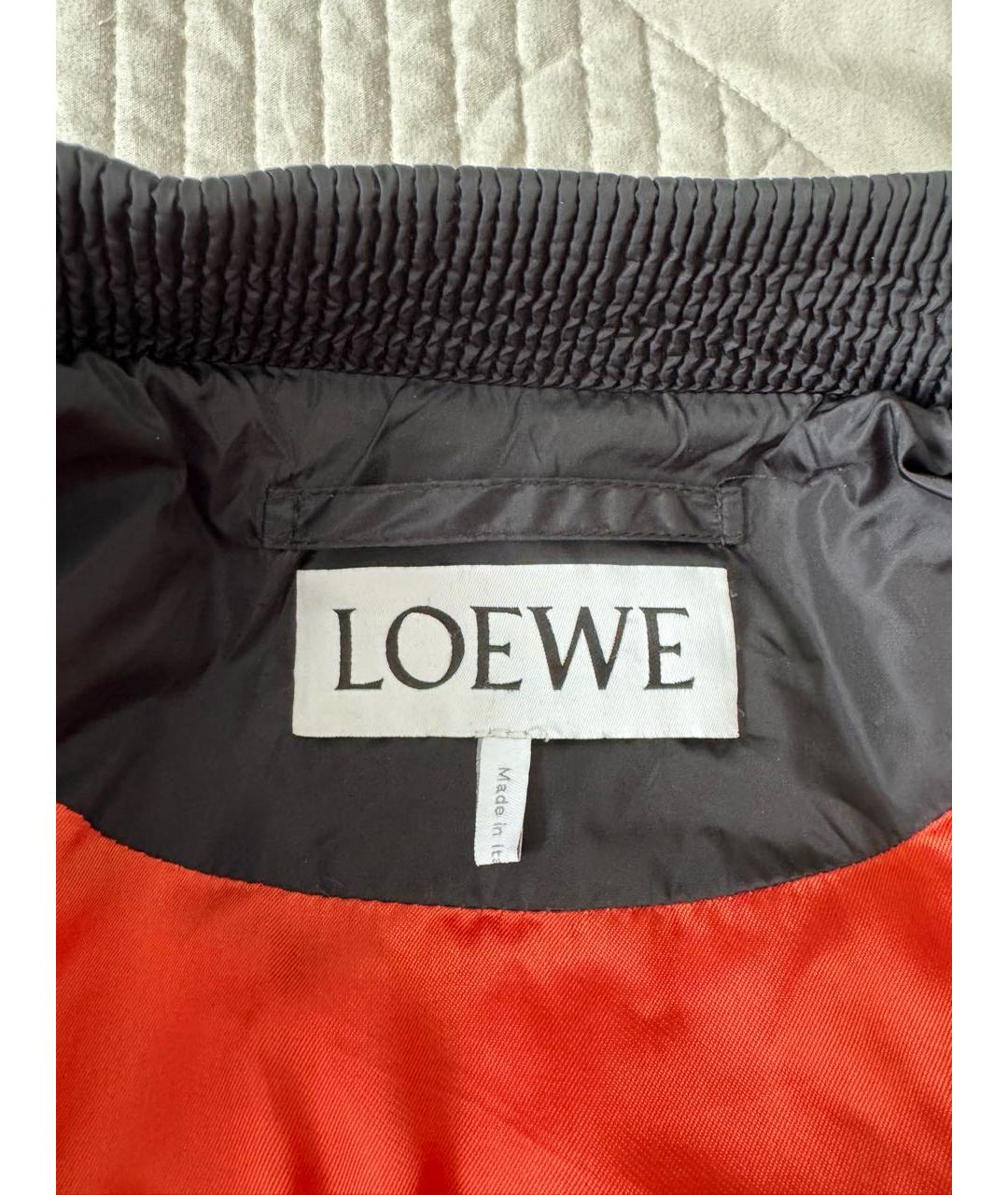 LOEWE Черная полиамидовая куртка, фото 4