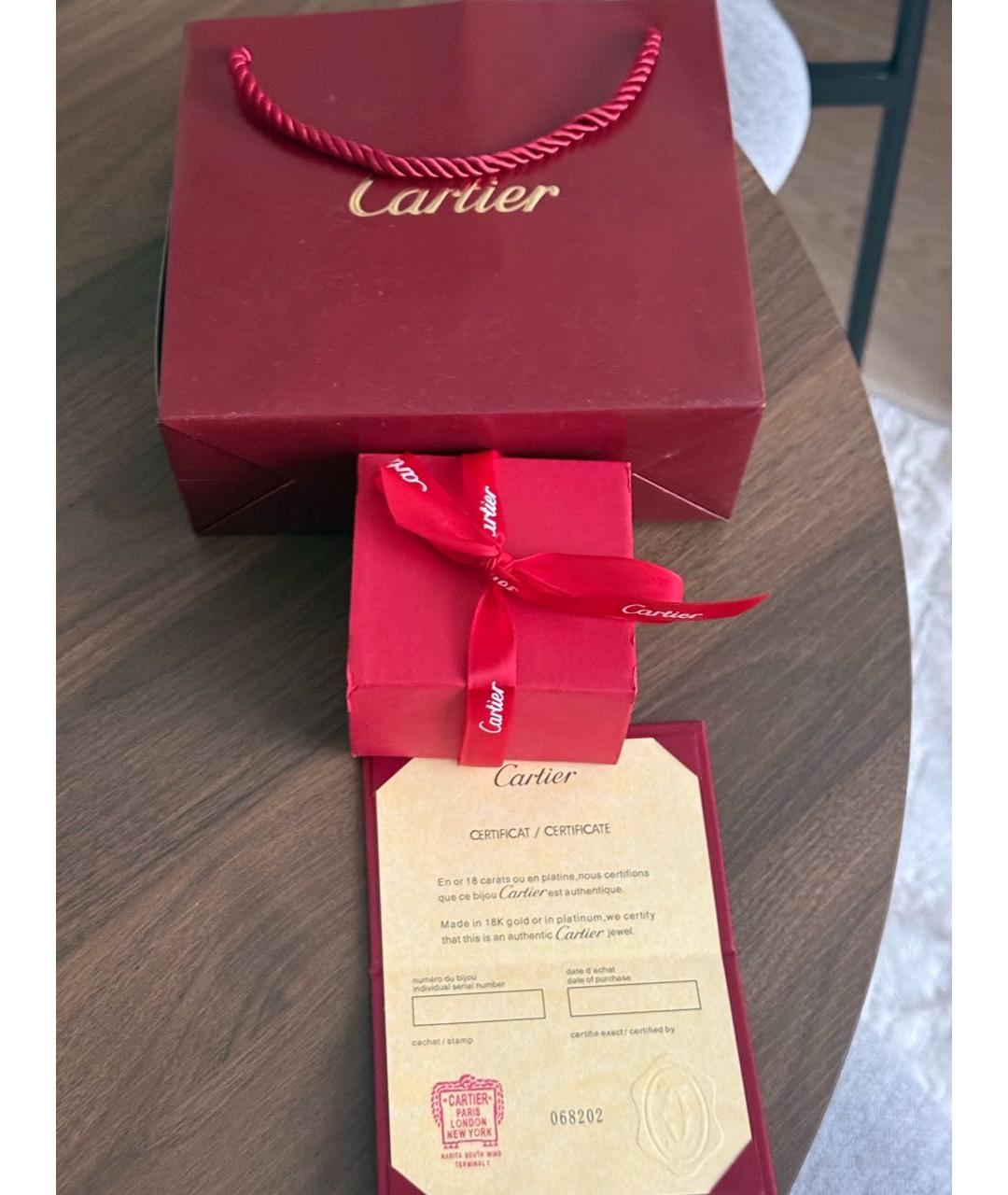 CARTIER Белые серьги из белого золота, фото 3