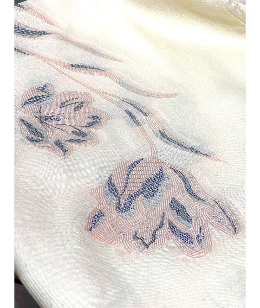 ALEXANDER MCQUEEN Белый шелковый шарф, фото 2