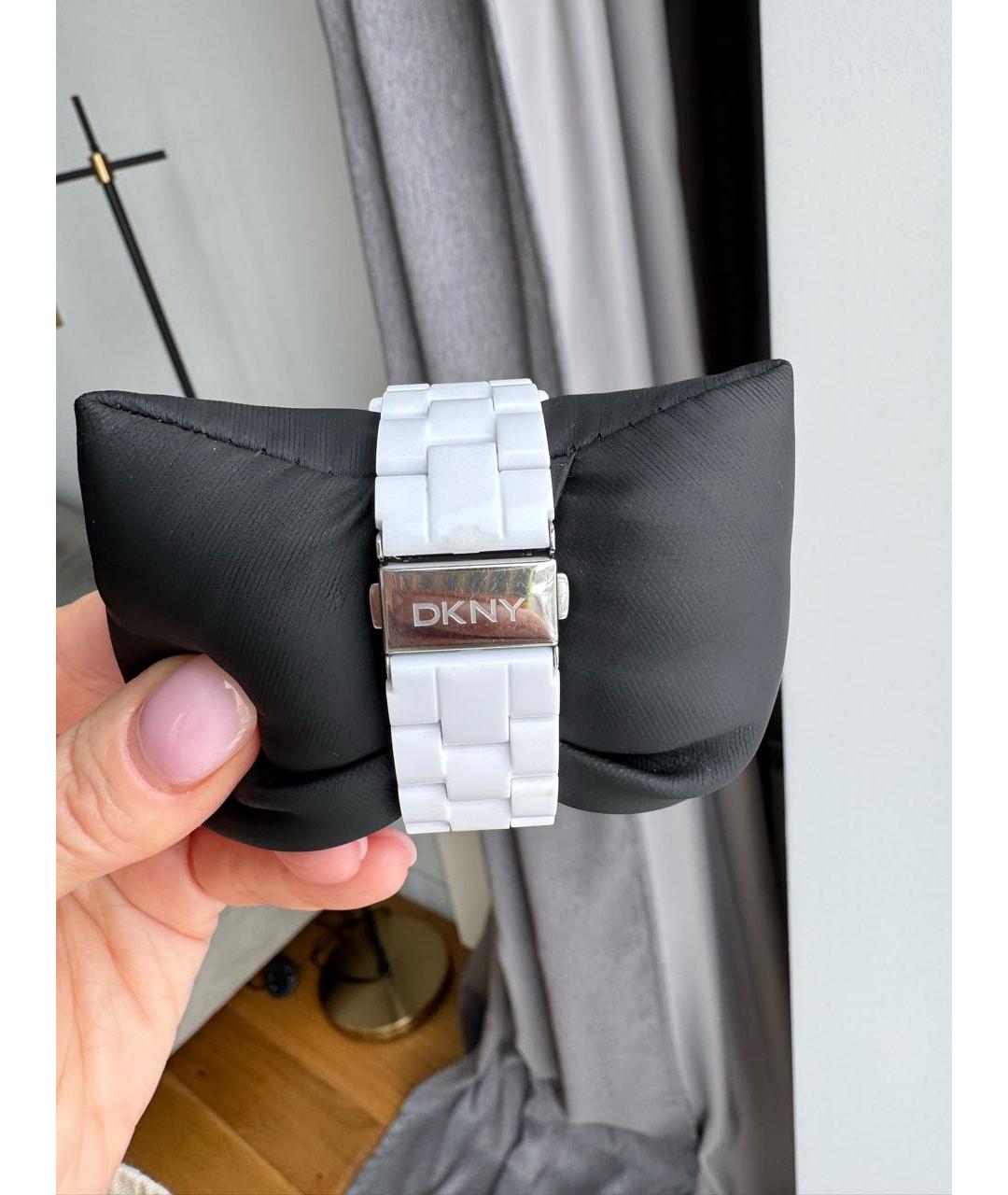 DKNY Белые пластиковые часы, фото 7
