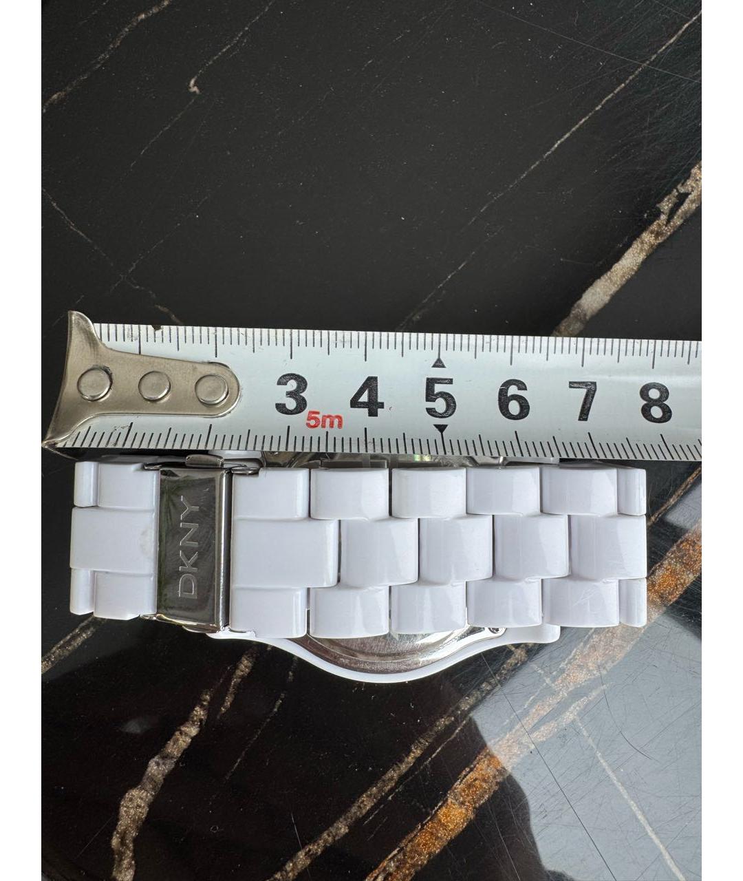 DKNY Белые пластиковые часы, фото 8