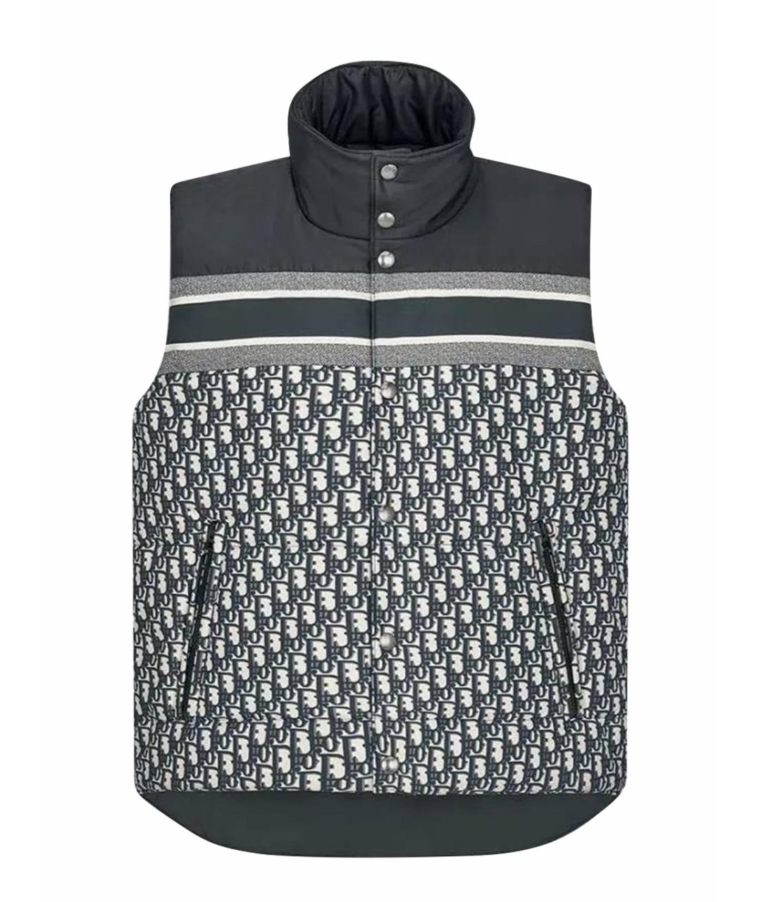 CHRISTIAN DIOR Темно-синий полиэстеровый жилет, фото 7