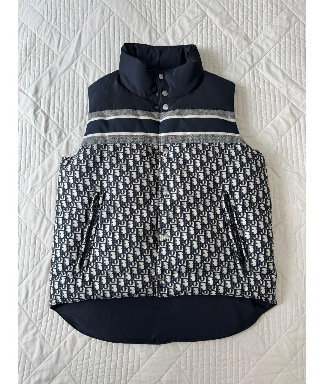 CHRISTIAN DIOR Темно-синий полиэстеровый жилет, фото 2